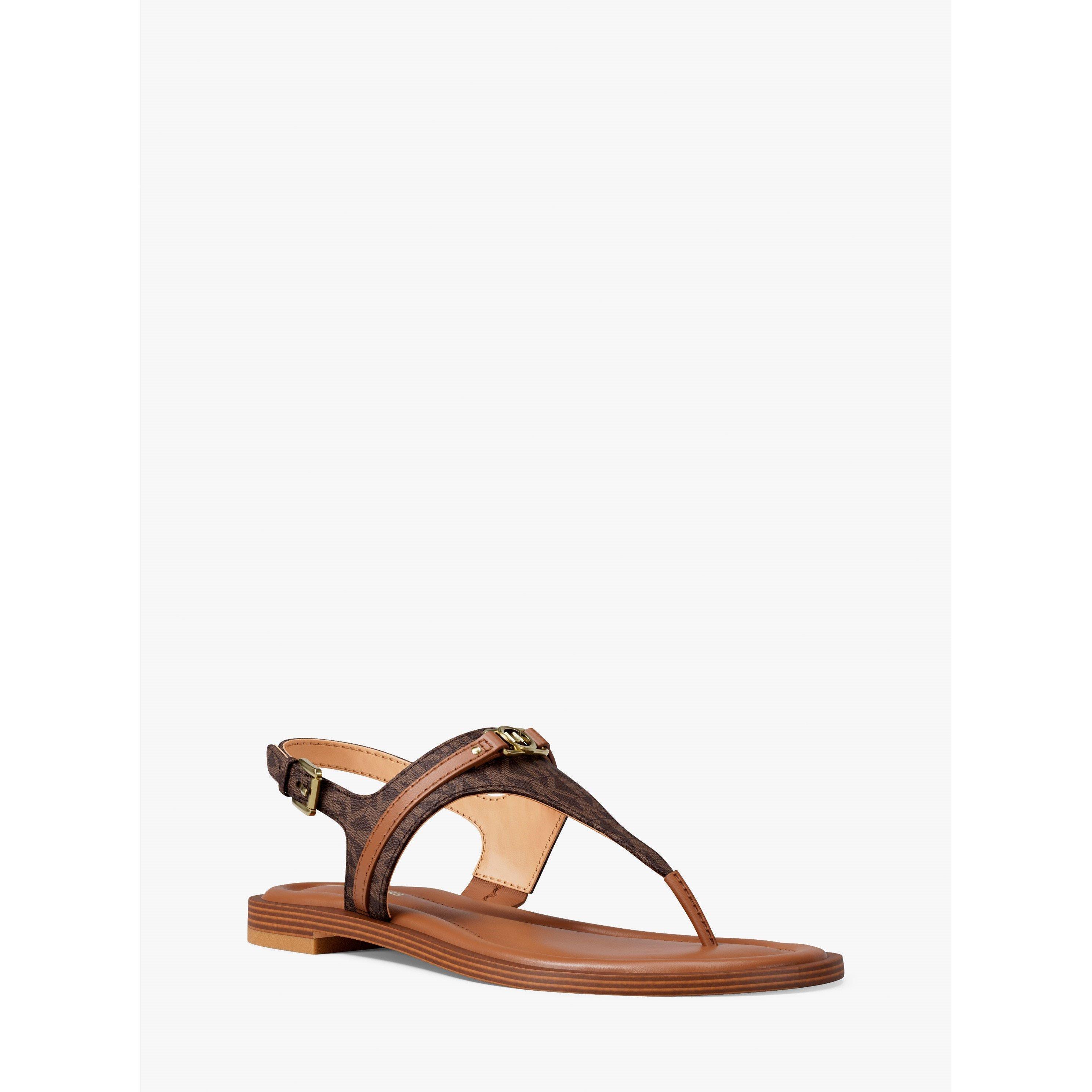 Brown - MICHAEL Michael Kors - Women's Mandy Flat Sandals - 1
