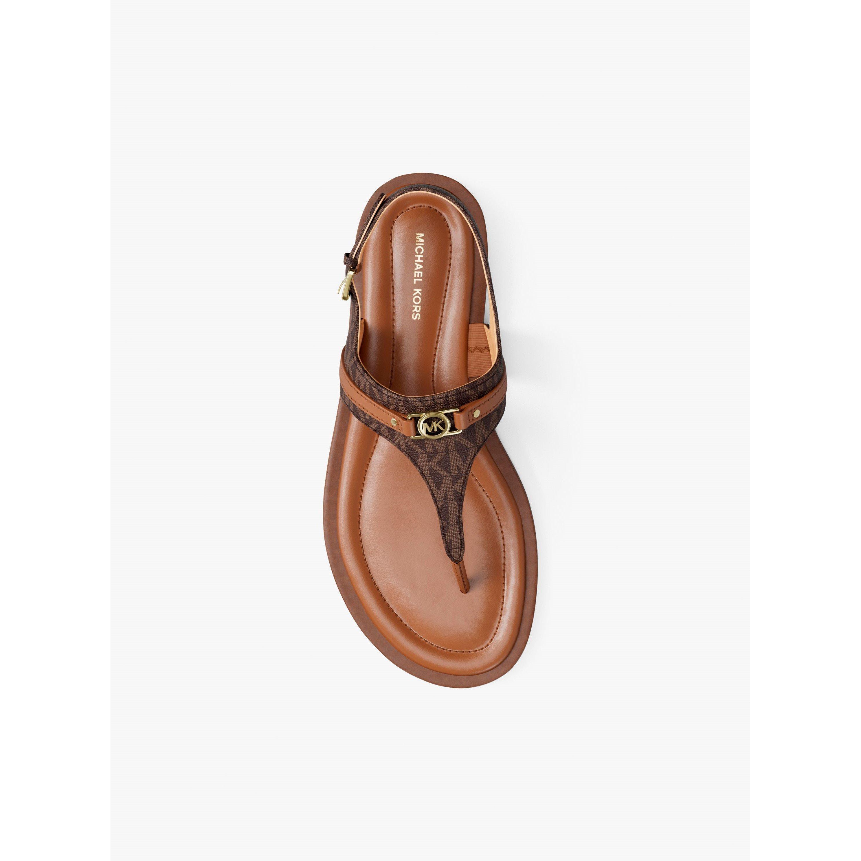 Brown - MICHAEL Michael Kors - Women's Mandy Flat Sandals - 4