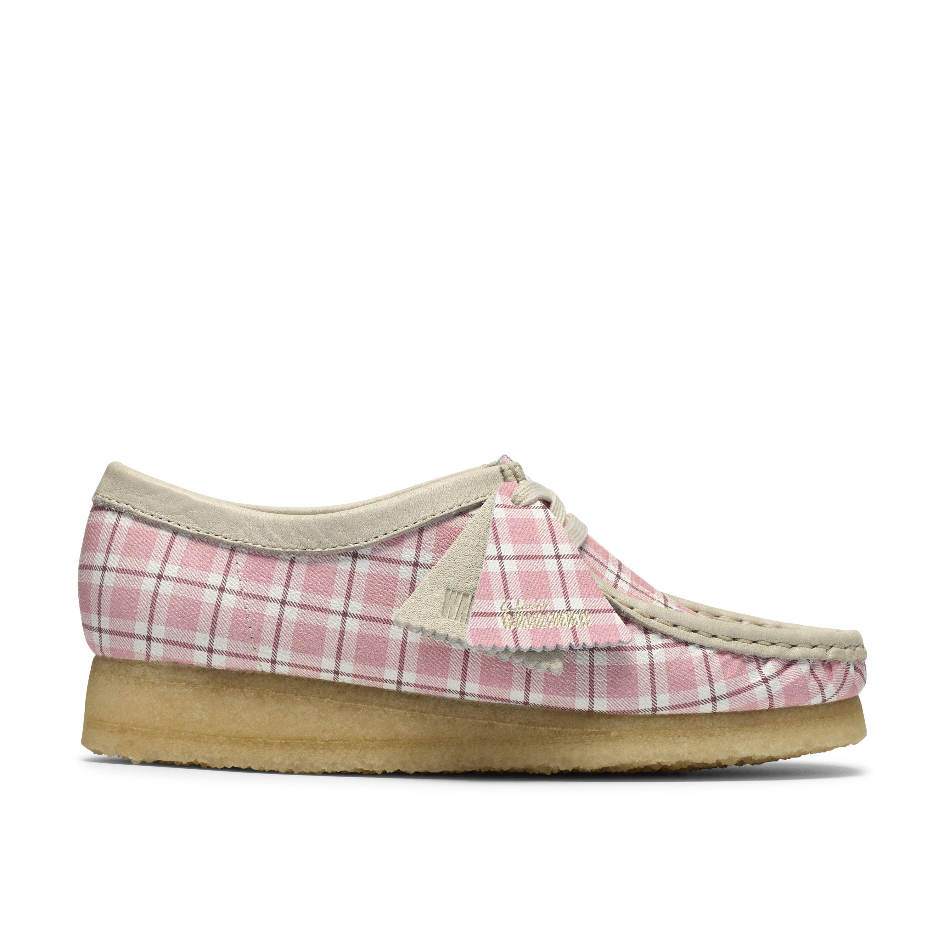 Pink Check - Clarks Originals - Clarks Wallabee Ld63 - 1