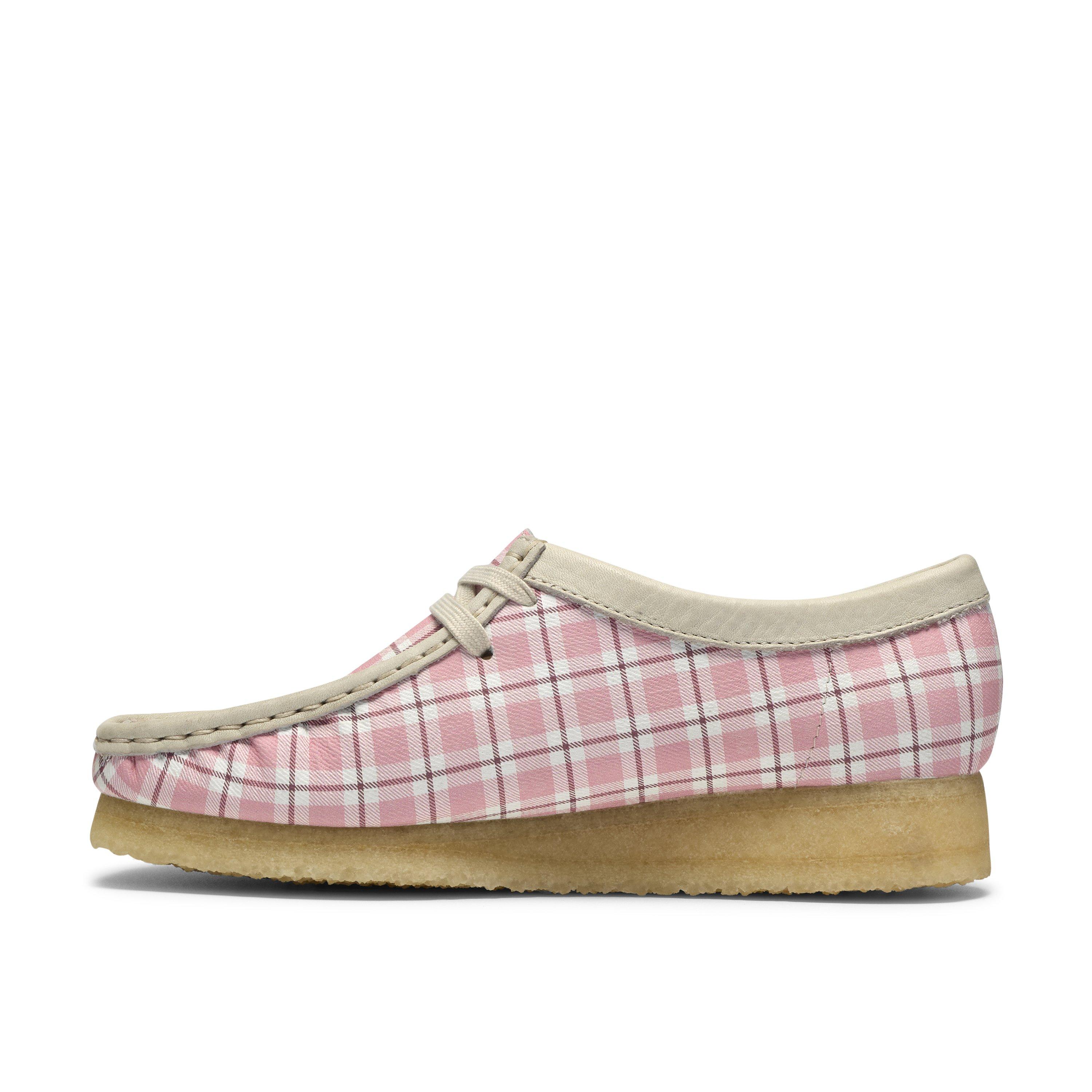 Pink Check - Clarks Originals - Clarks Wallabee Ld63 - 2