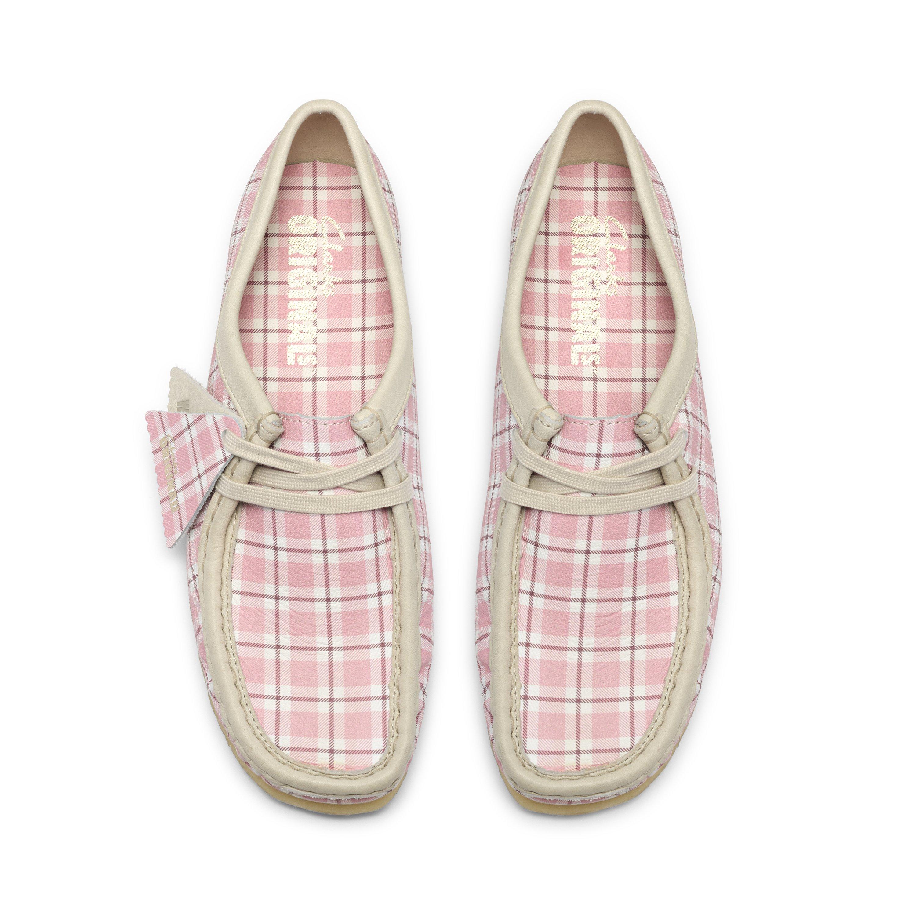 Pink Check - Clarks Originals - Clarks Wallabee Ld63 - 6
