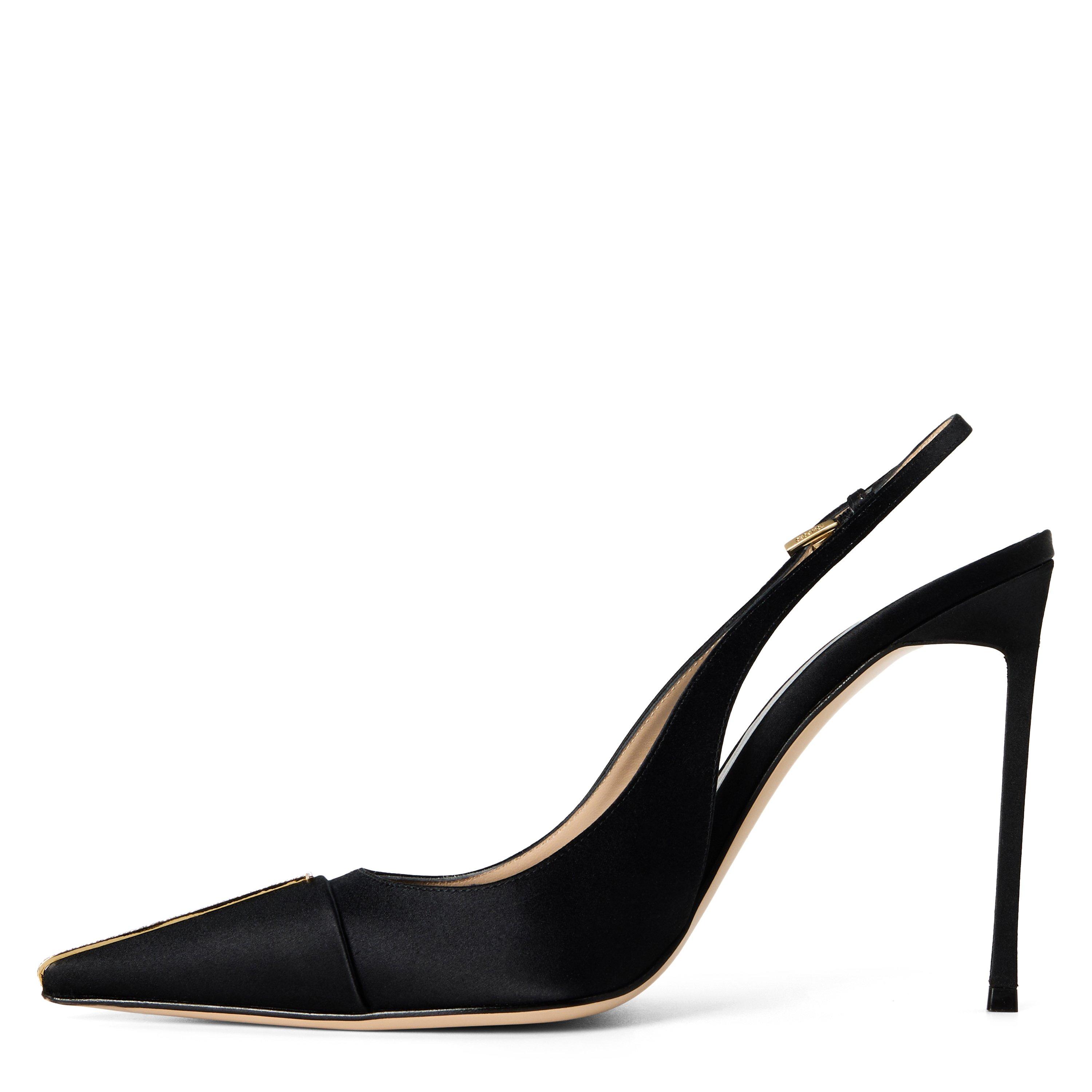 Black/Crystal - Tom Ford - TF T Toe Slingbck 10 Ld64 - 2