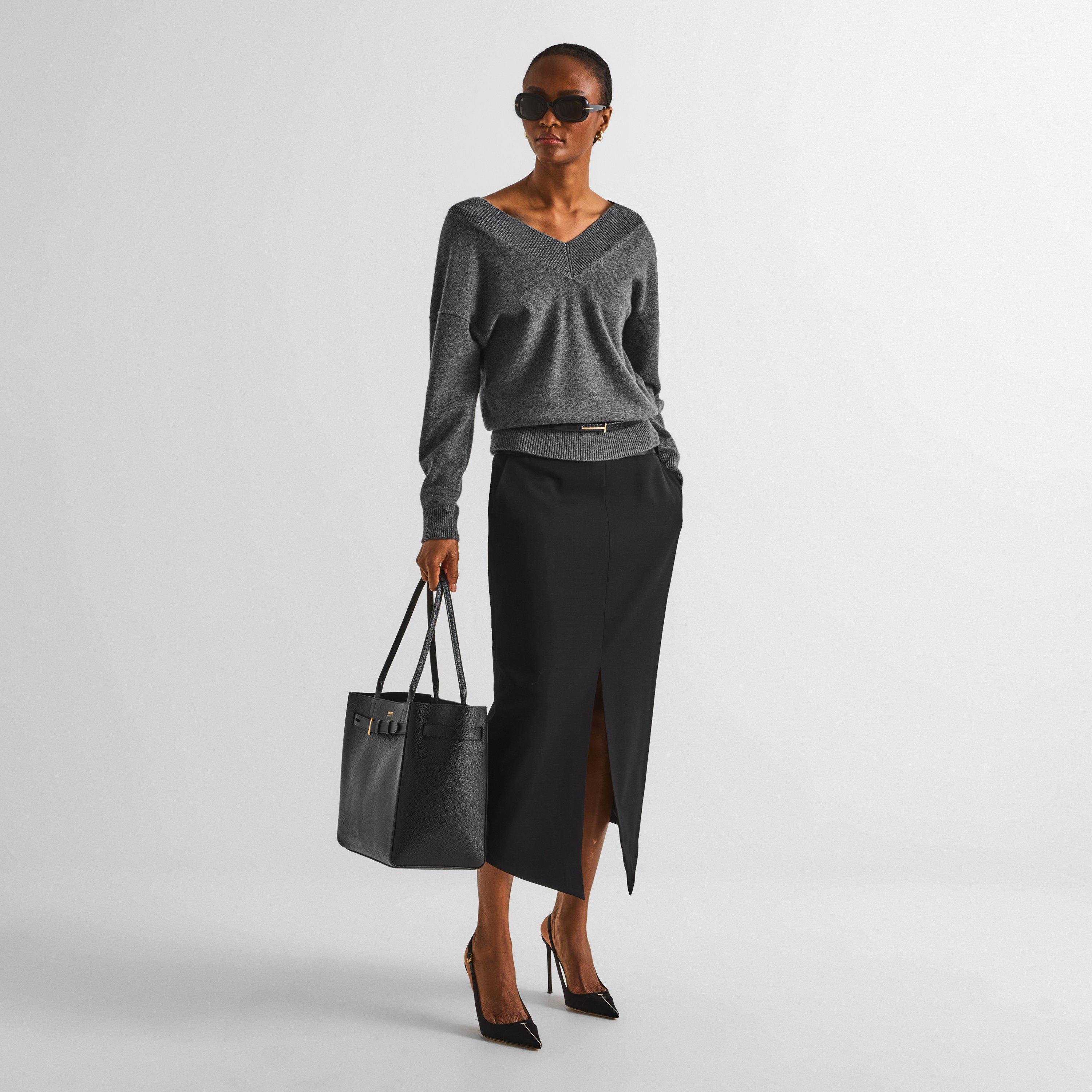 Black/Crystal - Tom Ford - TF T Toe Slingbck 10 Ld64 - 6