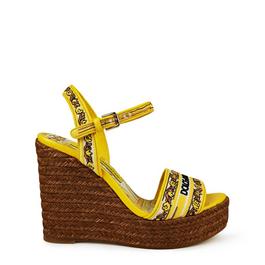Dolce and Gabbana Logo Wedge Sandals