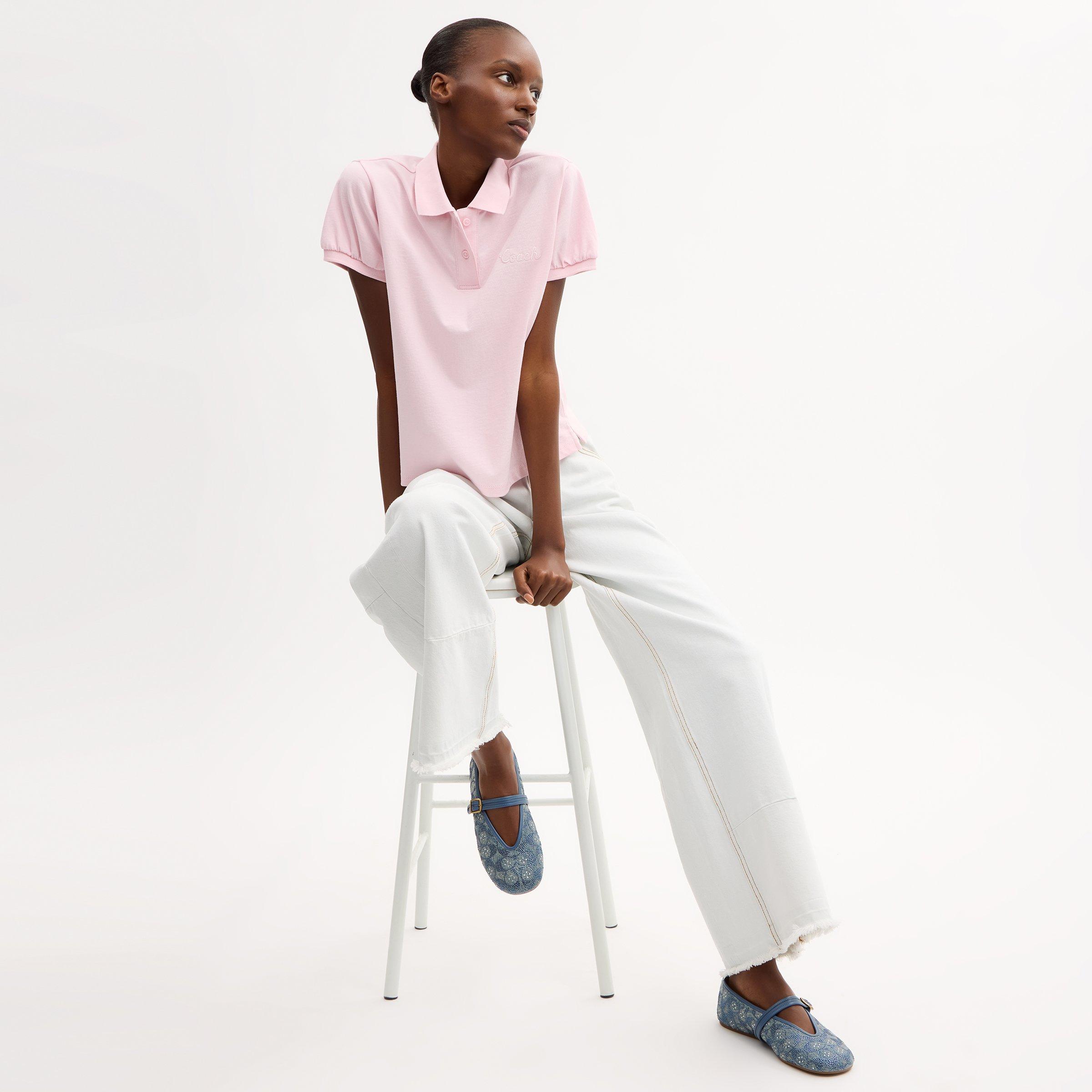 Denim Crystal - Coach - Women's Culpted C MaryJane Ballet Pumps
