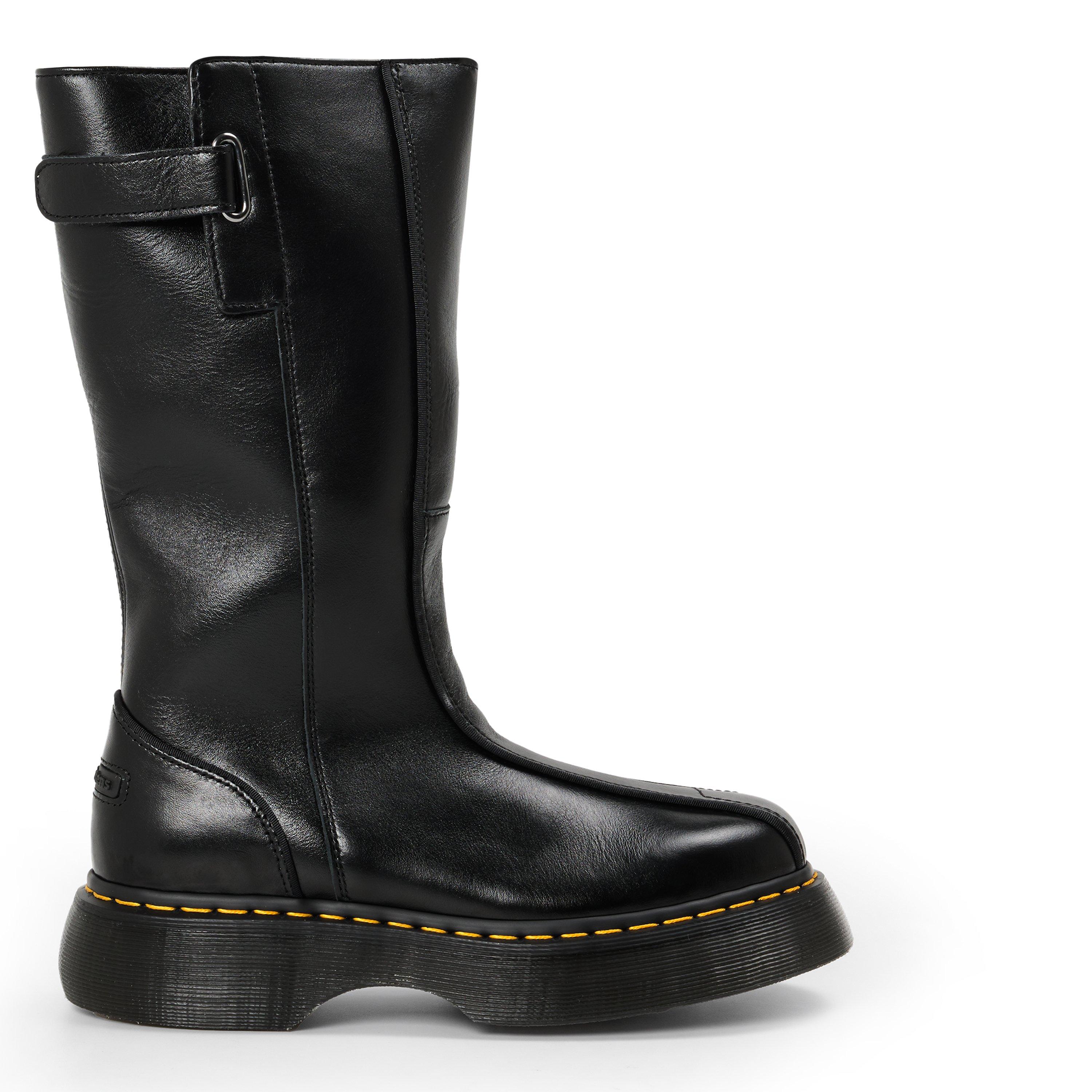Black Gloss - Dr Martens - Women's Buzz Knee High Boot - 1