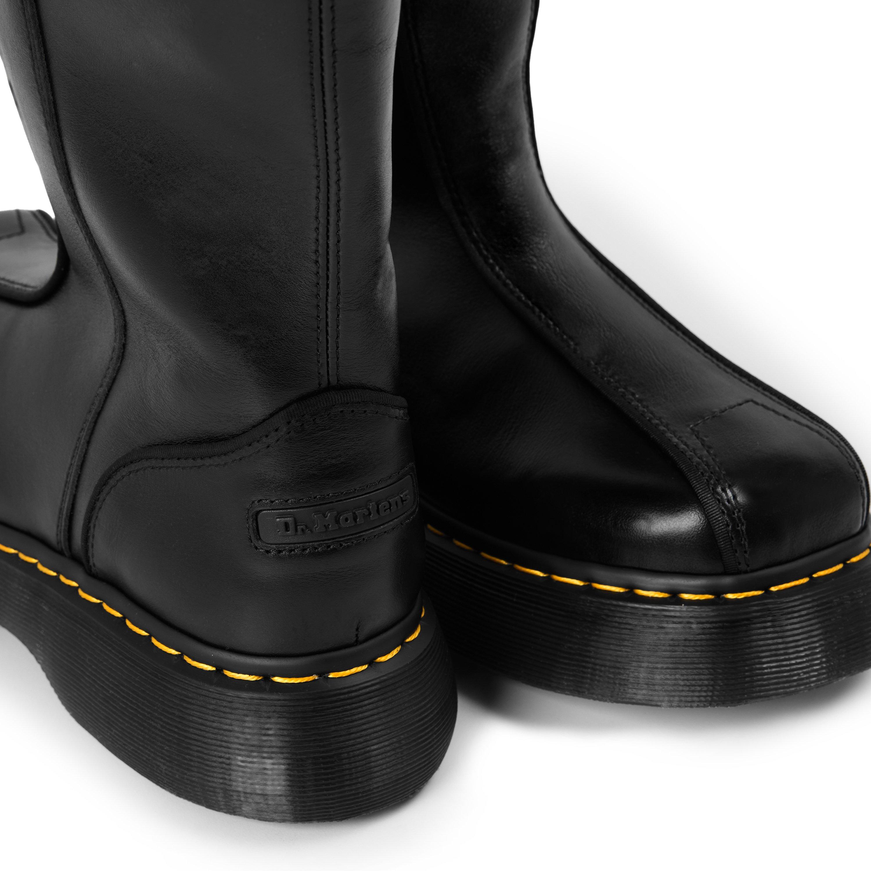 Black Gloss - Dr Martens - Women's Buzz Knee High Boot - 3