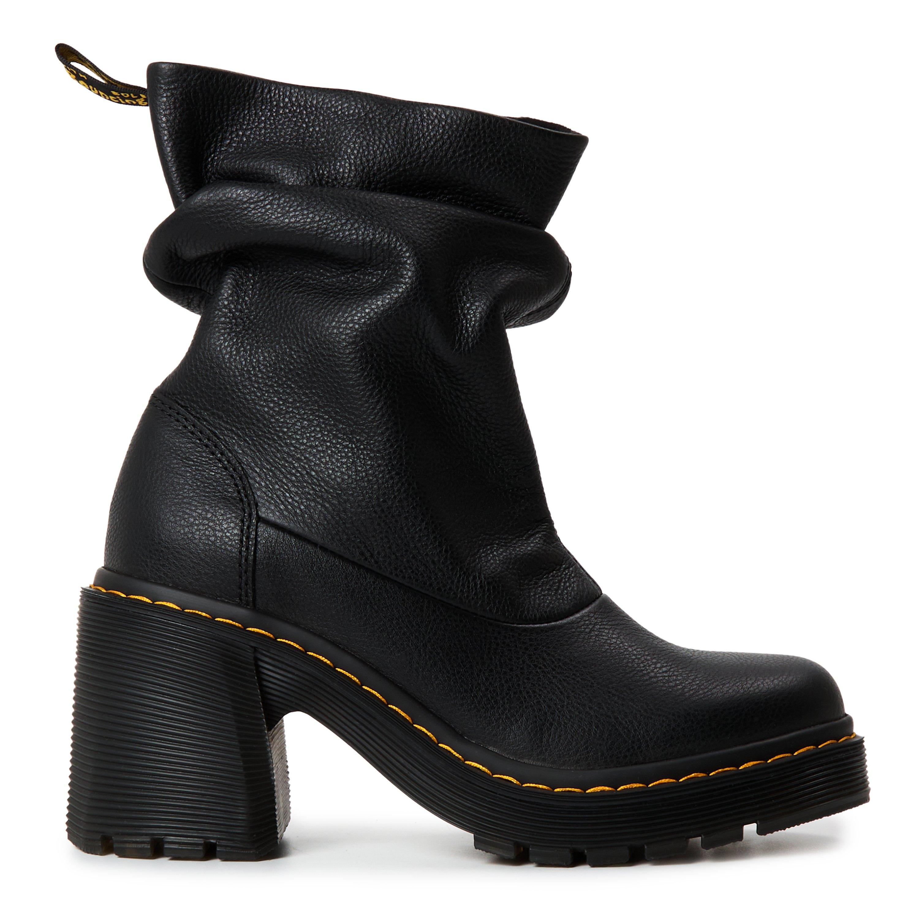Black Virginia - Dr Martens - Women's Kasey Lo Heeled Ankle Boot - 1