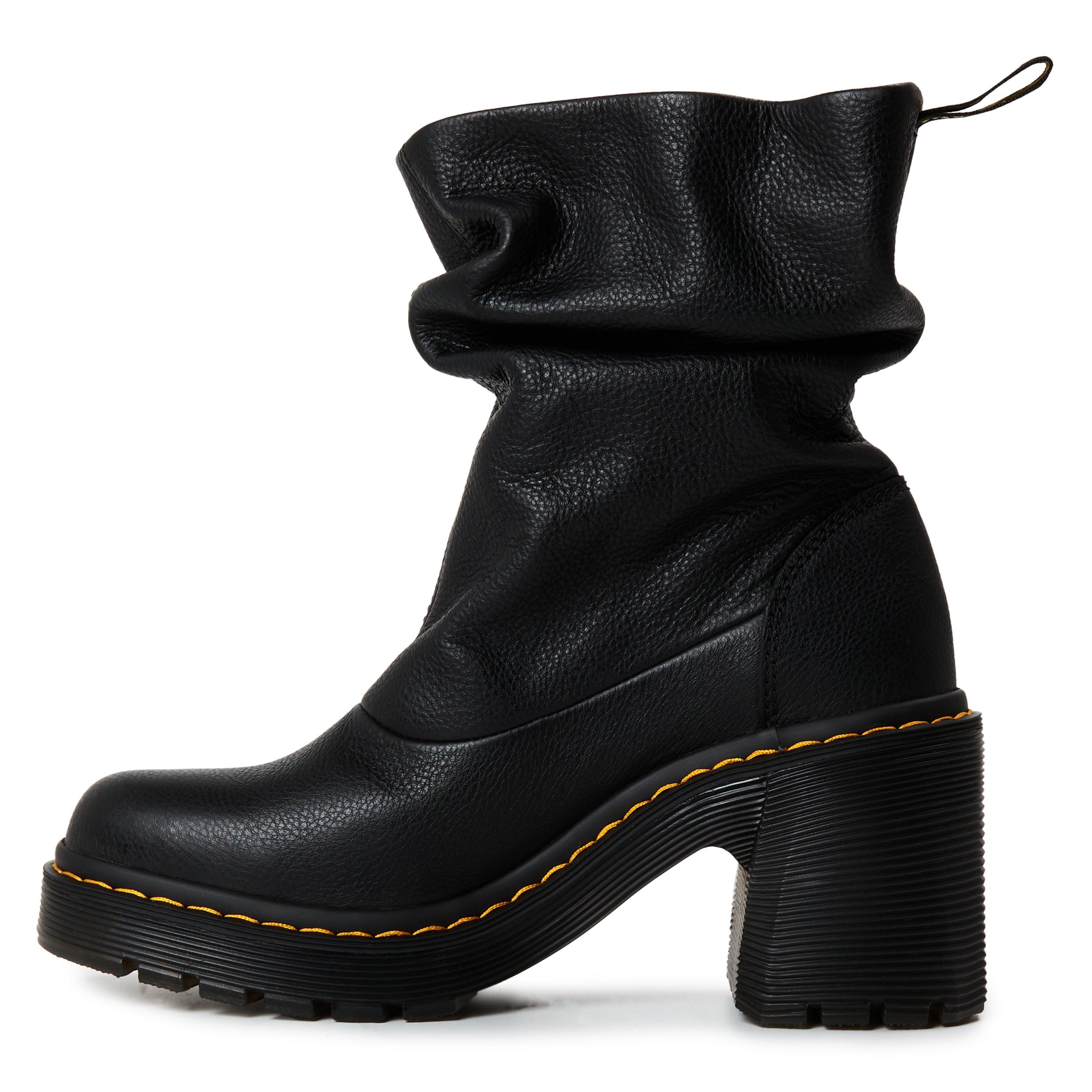 Black Virginia - Dr Martens - Women's Kasey Lo Heeled Ankle Boot - 2