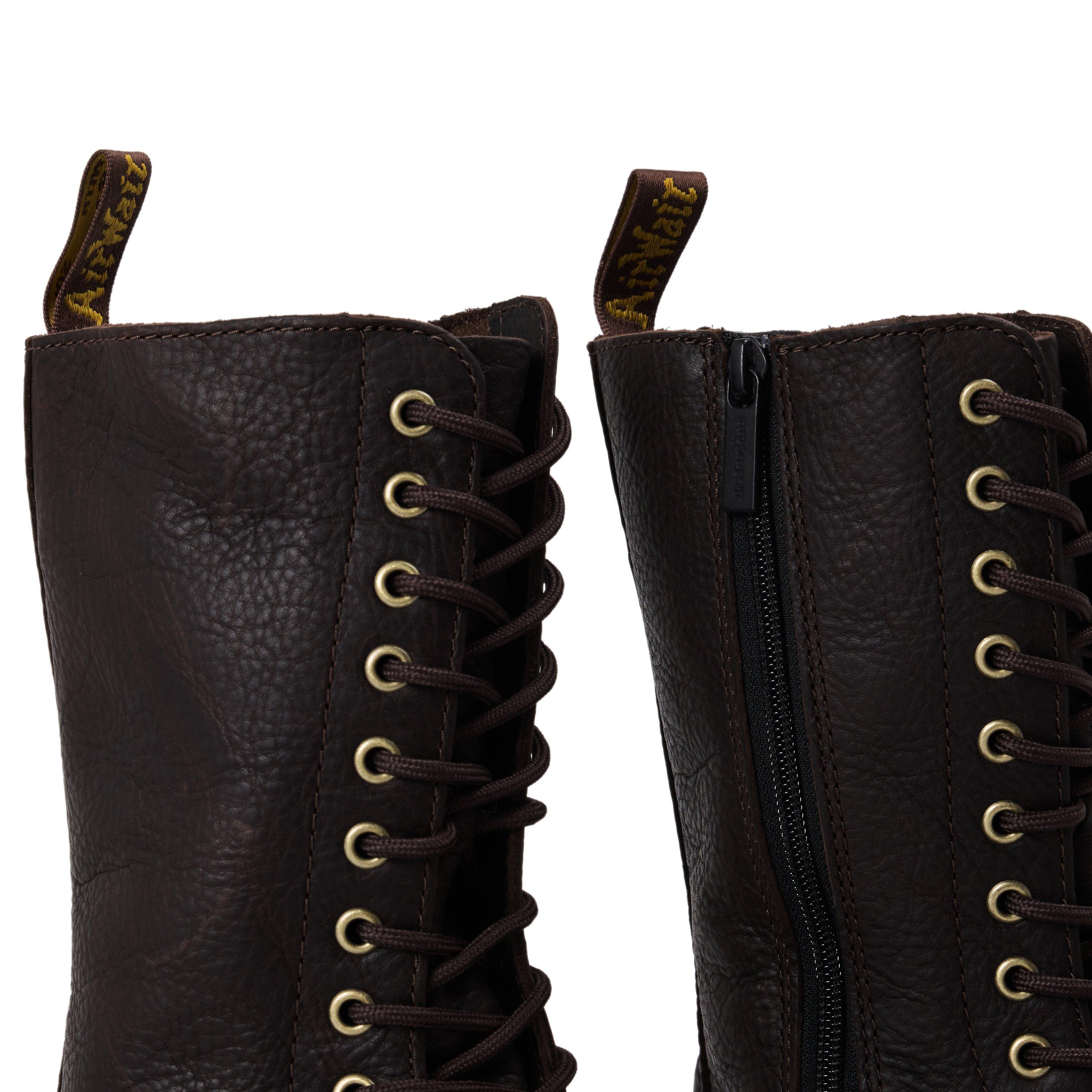 Brwn Ambassador - Dr Martens - Women's Bex 14 Eye Flat Ankle Boot - 3