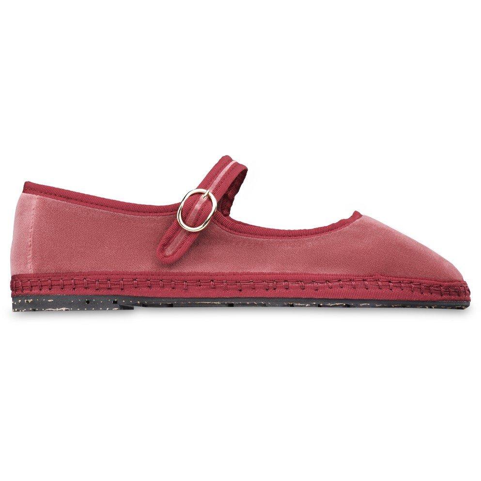Pink/Pink - Flabelus - Velvet Mary Jane - 1