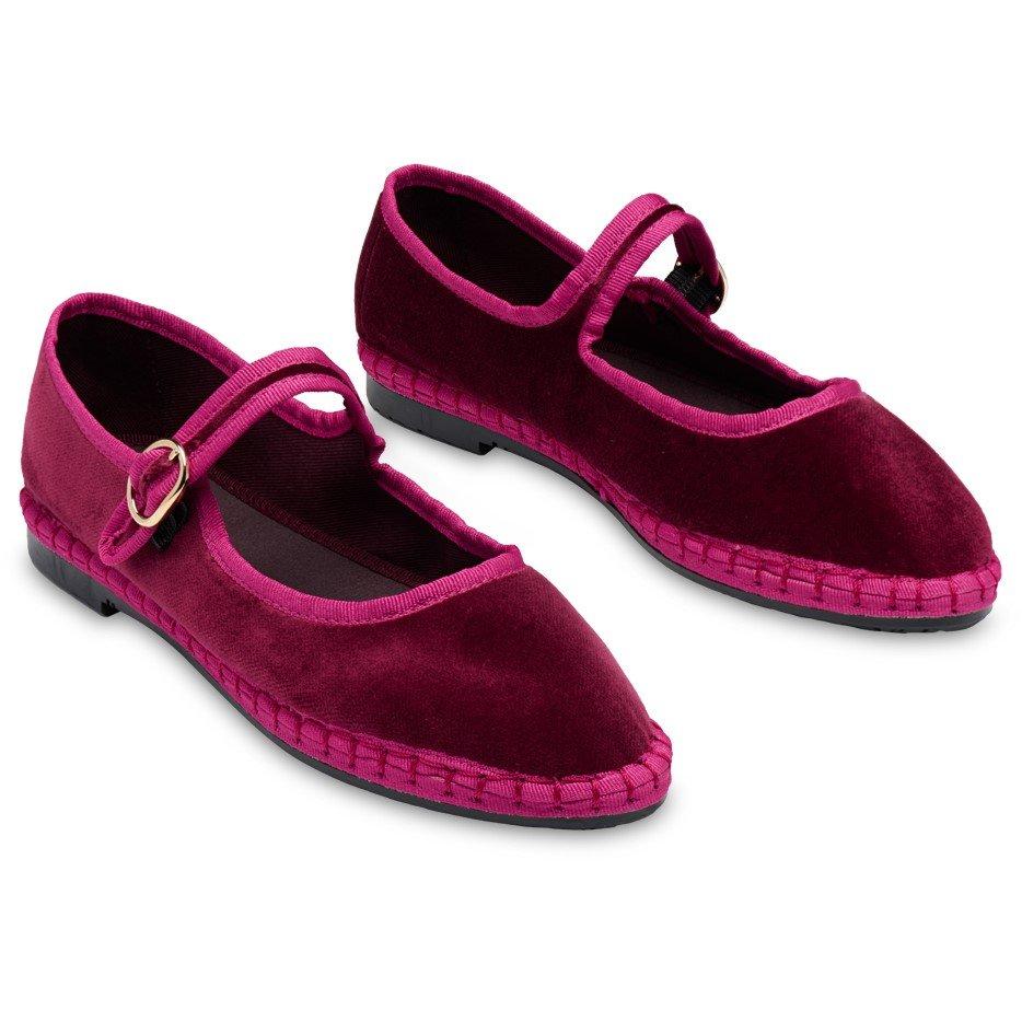 Purple/Pink - Flabelus - Velvet Mary Jane - 2
