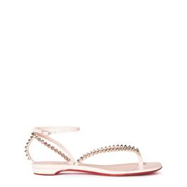 Christian Louboutin So Me Tonguetta Spiked Leather Sandals