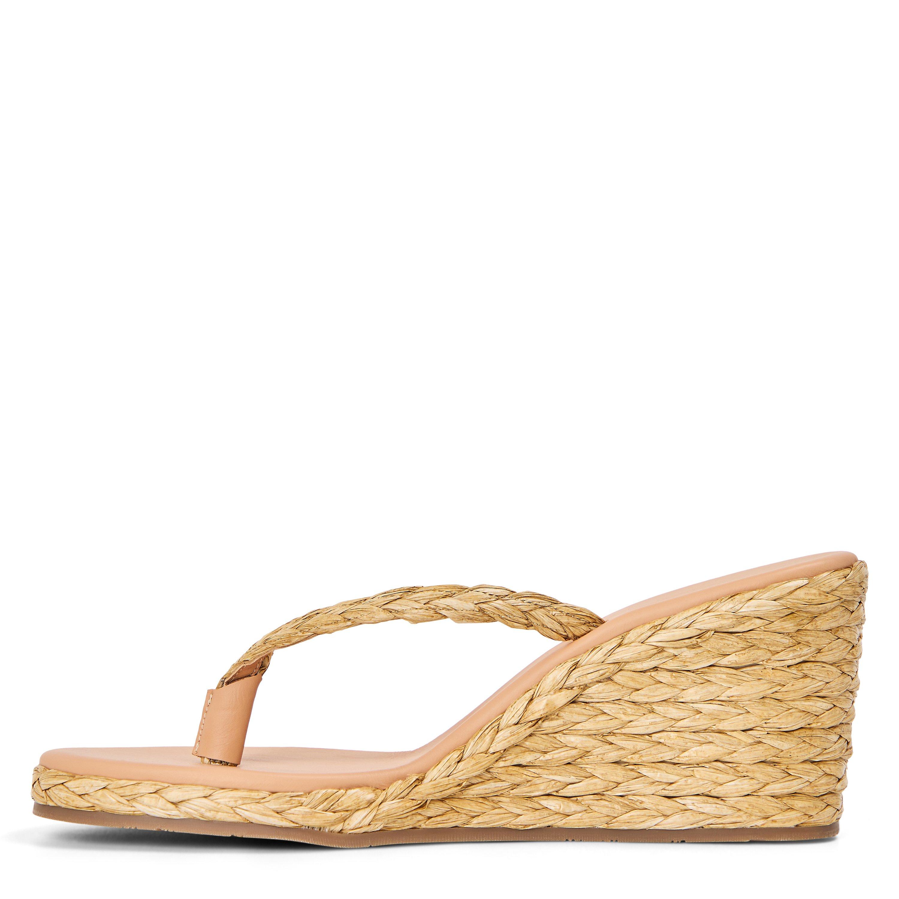 Natural - Ancient Greek Sandals - Women's Etheria Wedge Heeled Sandals - 2