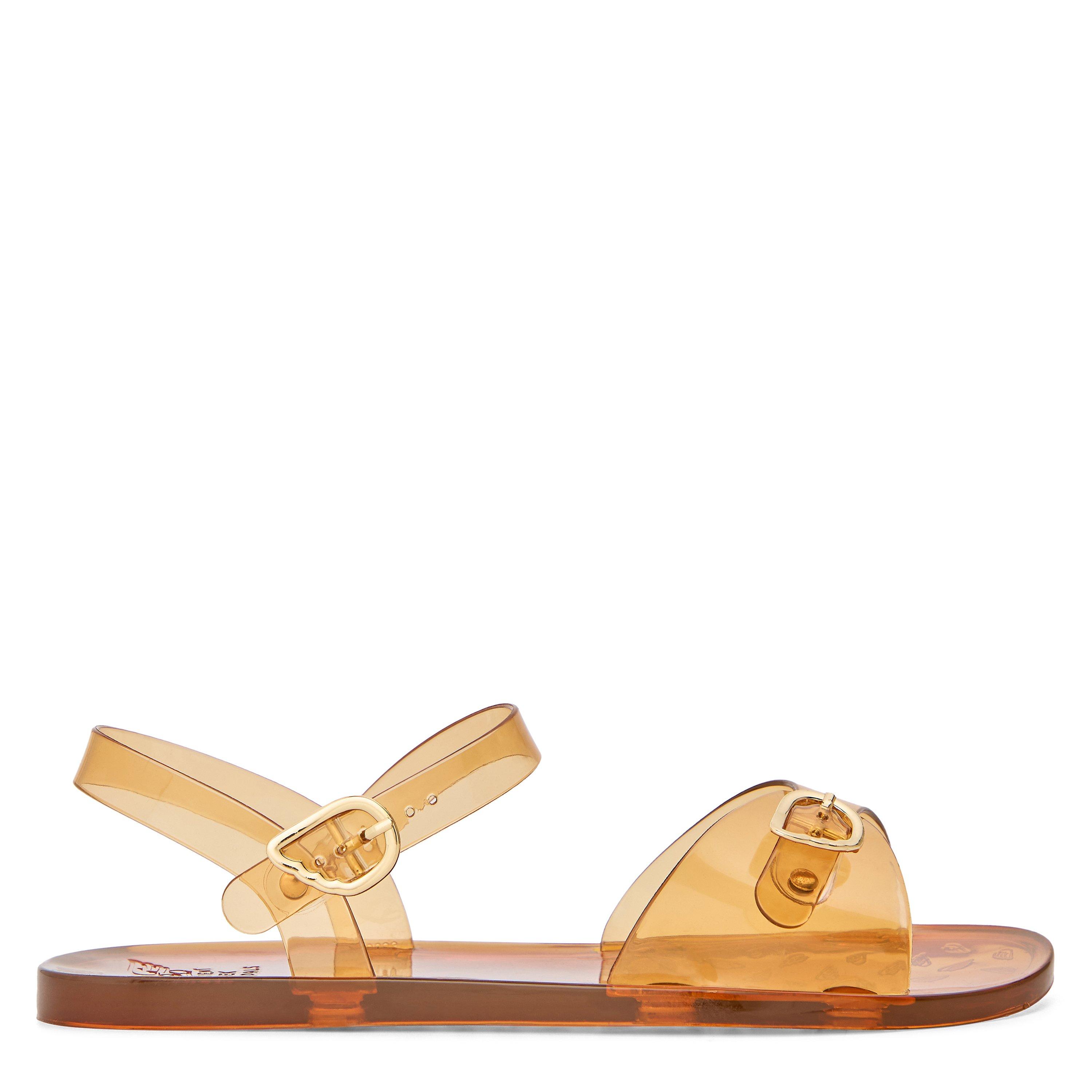 Caramel - Ancient Greek Sandals - Women's Irini Jelly Flat Sandal - 1
