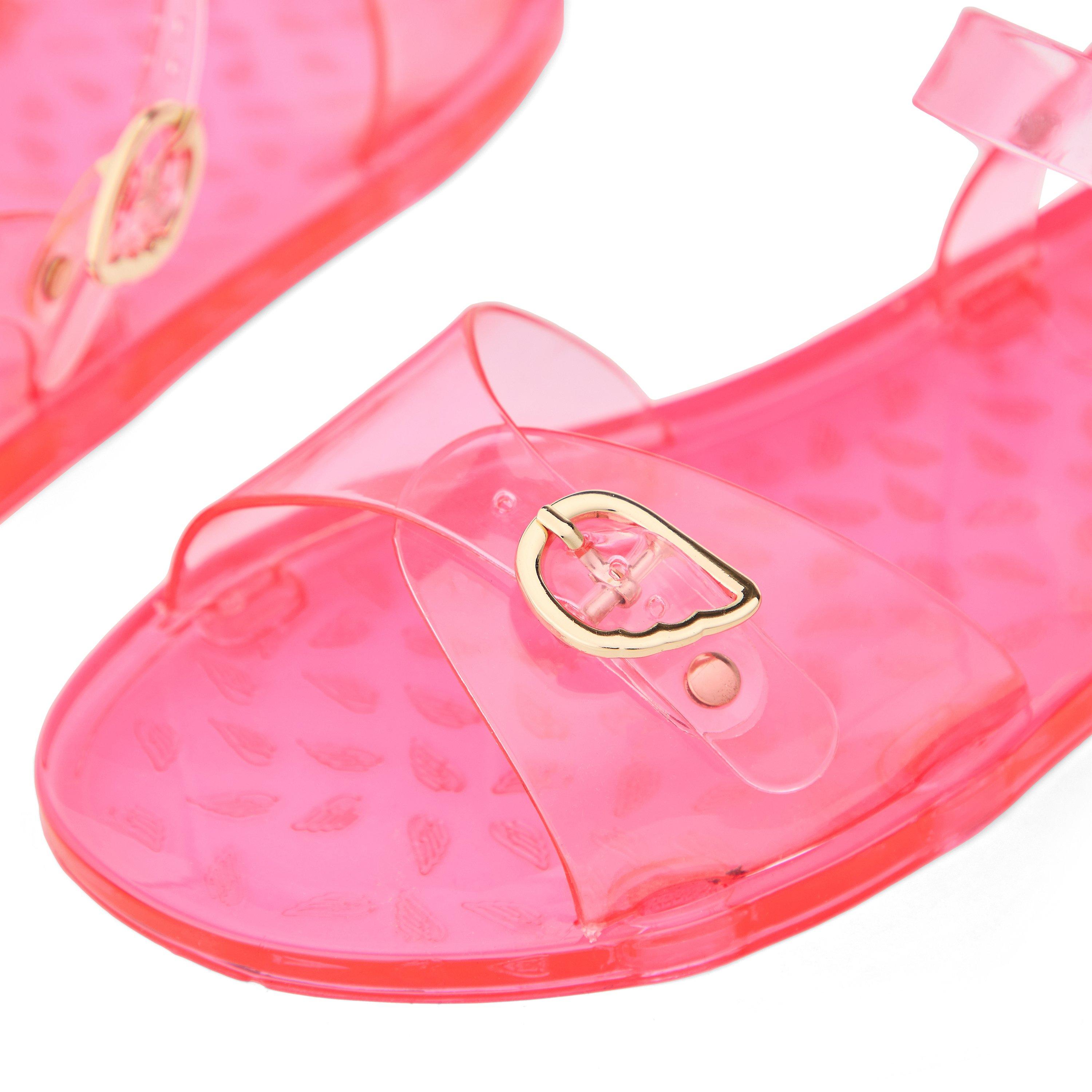 Pink - Ancient Greek Sandals - Women's Irini Jelly Flat Sandal - 3