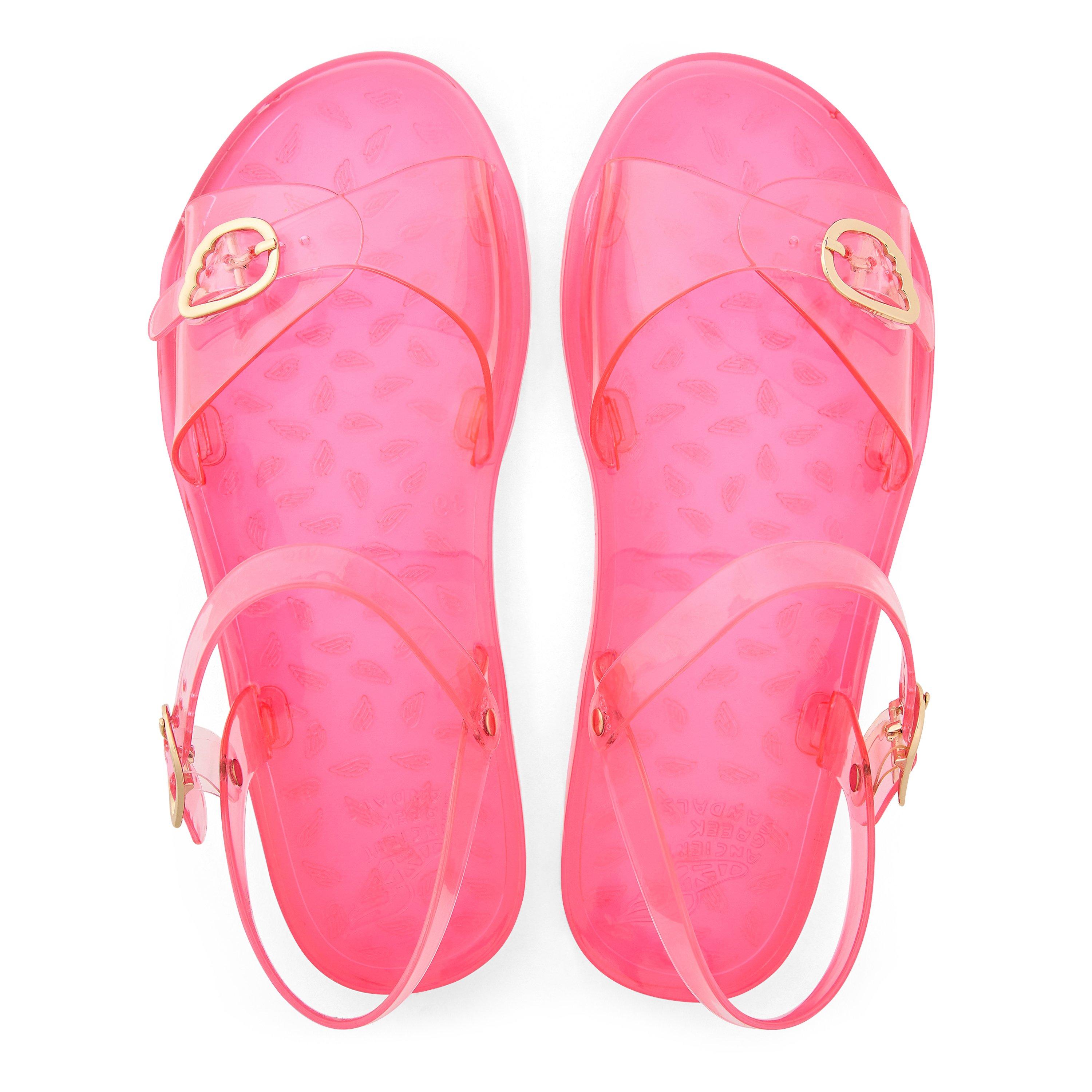 Pink - Ancient Greek Sandals - Women's Irini Jelly Flat Sandal - 4