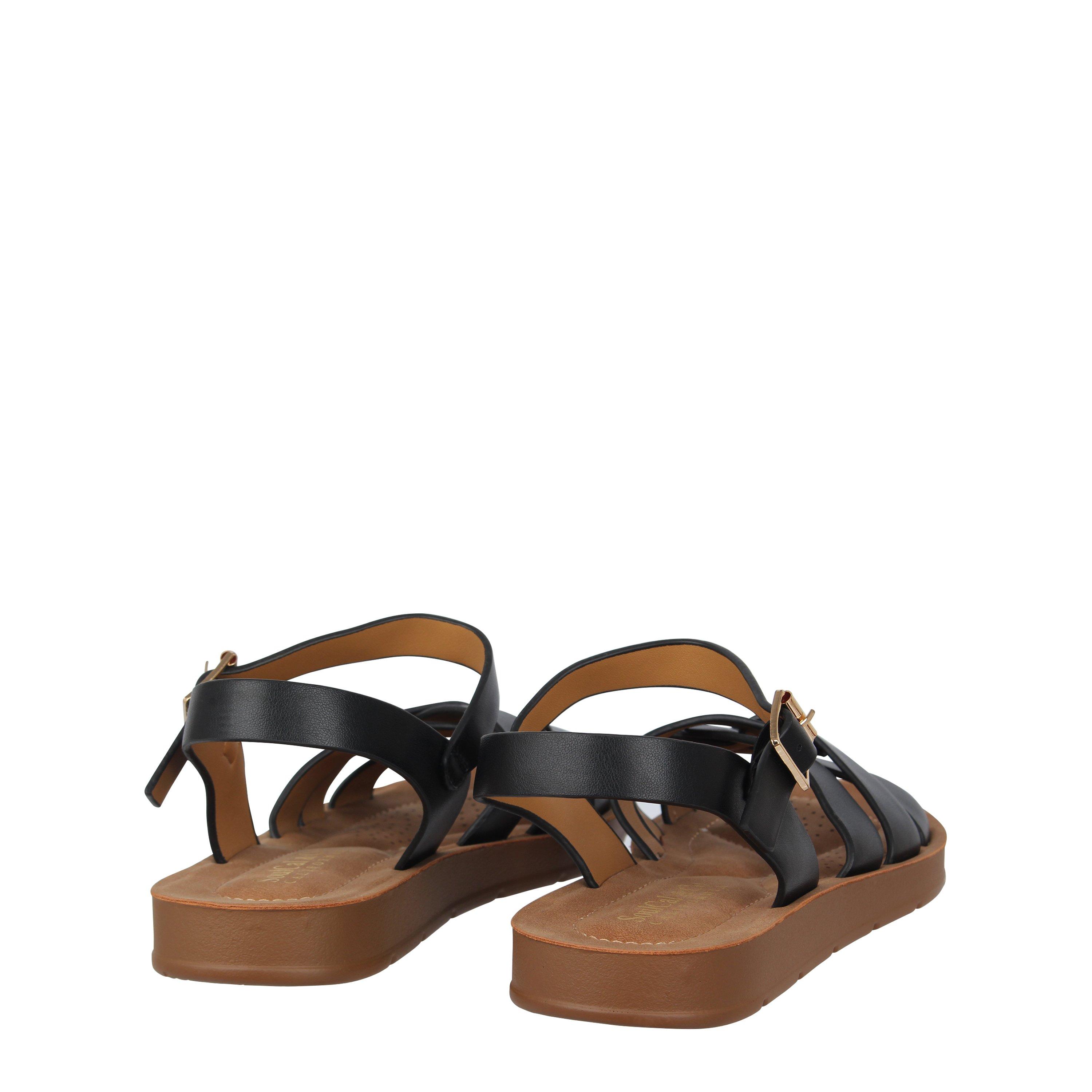 Black - SoulCal - Loui Sandal Womens - 4
