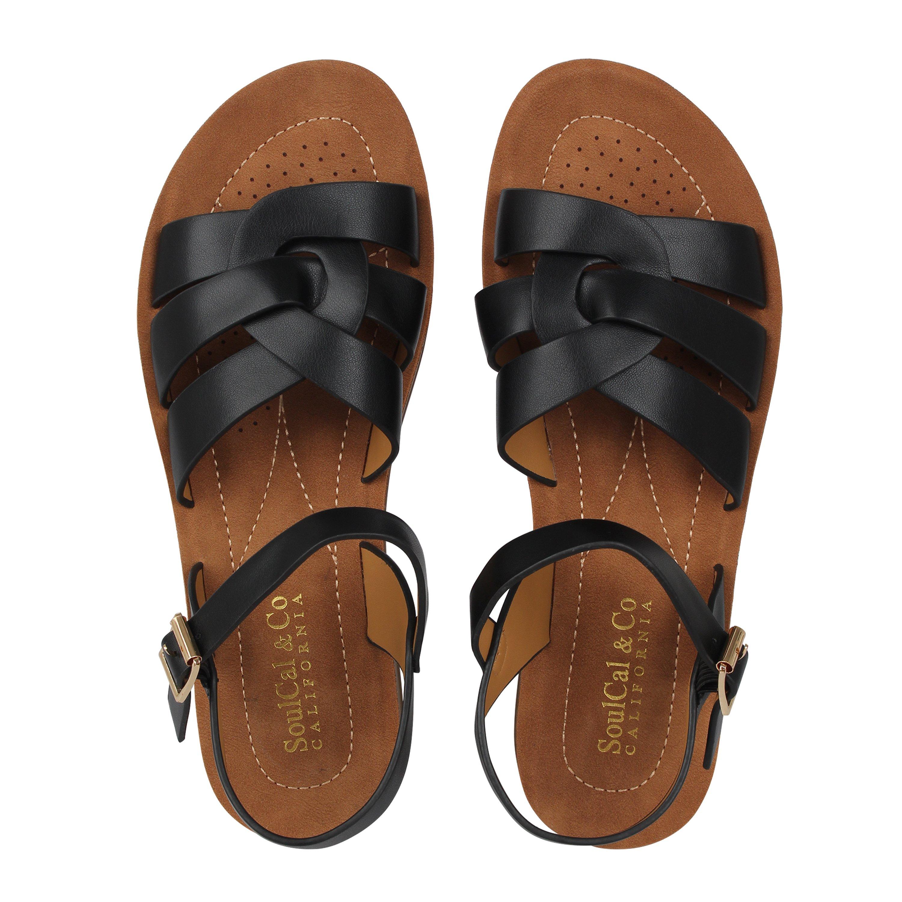 Black - SoulCal - Loui Sandal Womens - 5