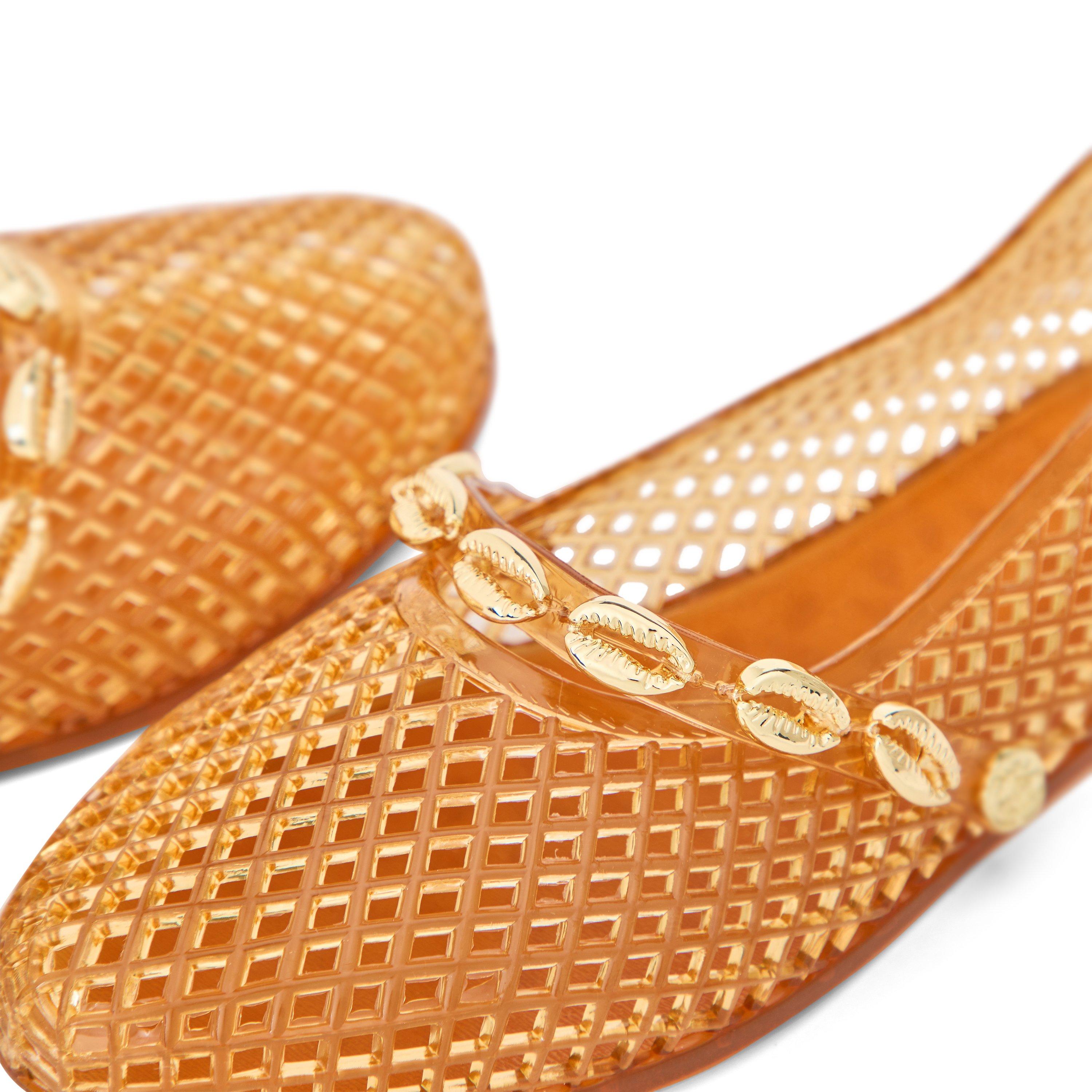 Caramel - Ancient Greek Sandals - Women's Iro Shell Jelly Shoes - 3