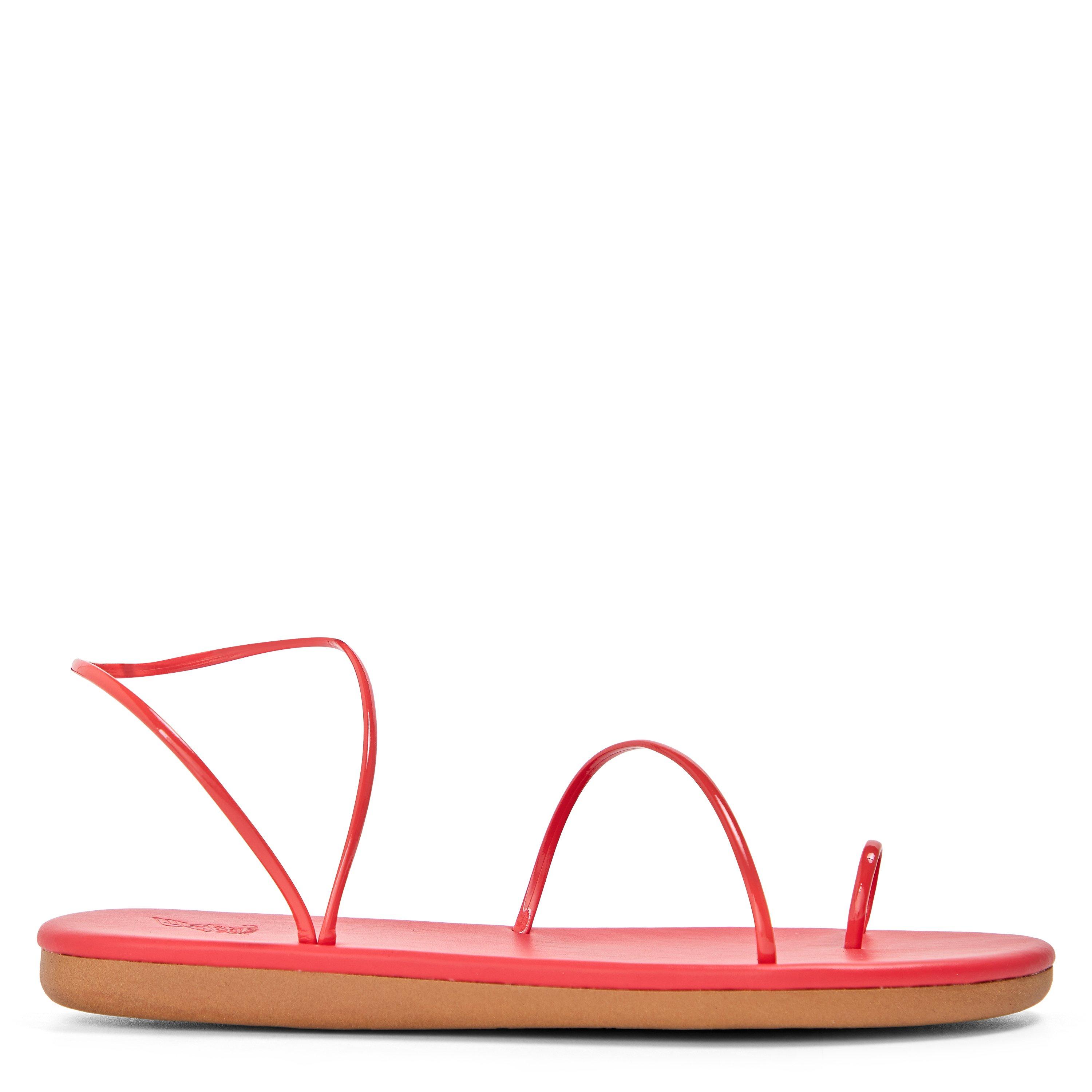 Red - Ancient Greek Sandals - Women's Kansiz Flat Sandals - 1