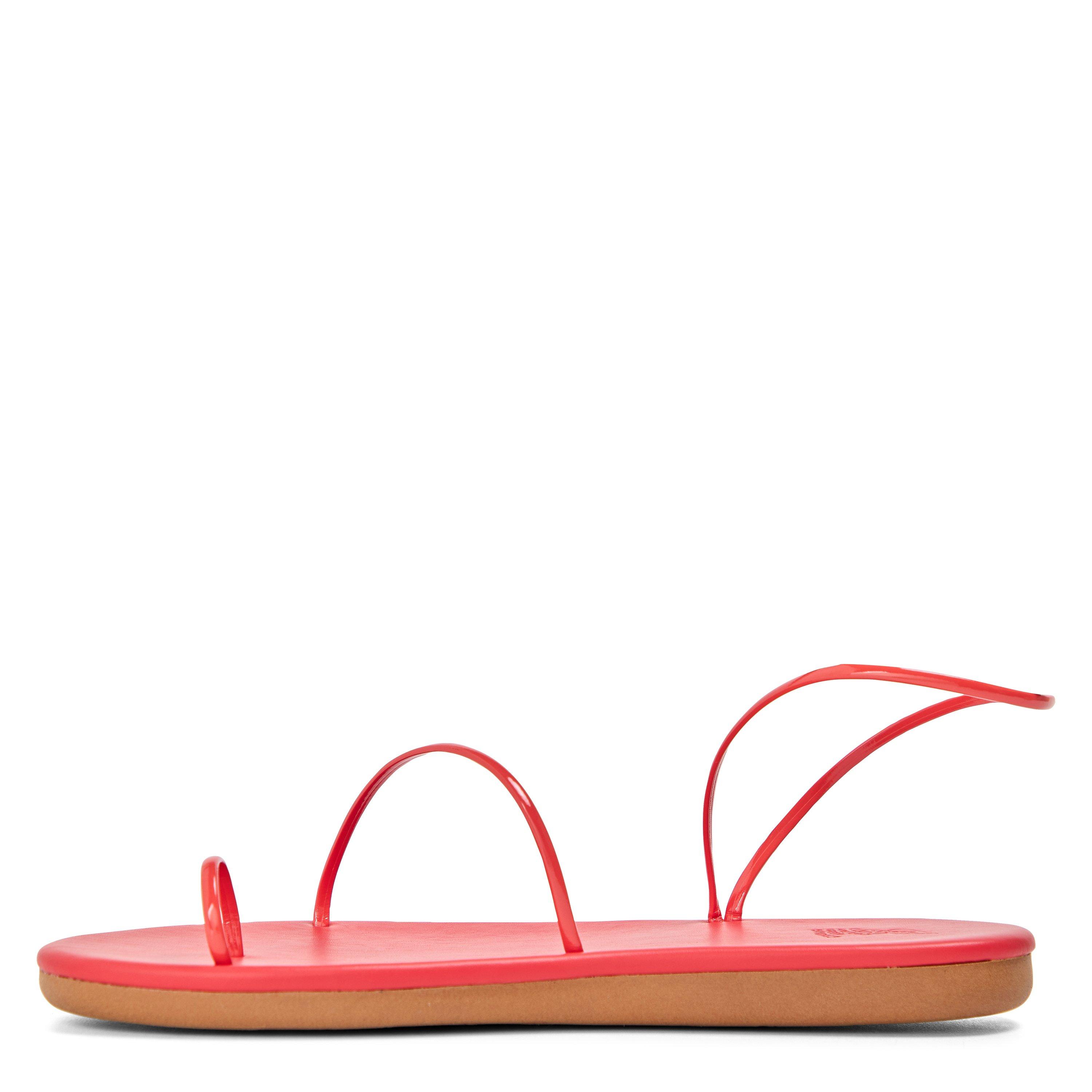 Red - Ancient Greek Sandals - Women's Kansiz Flat Sandals - 2