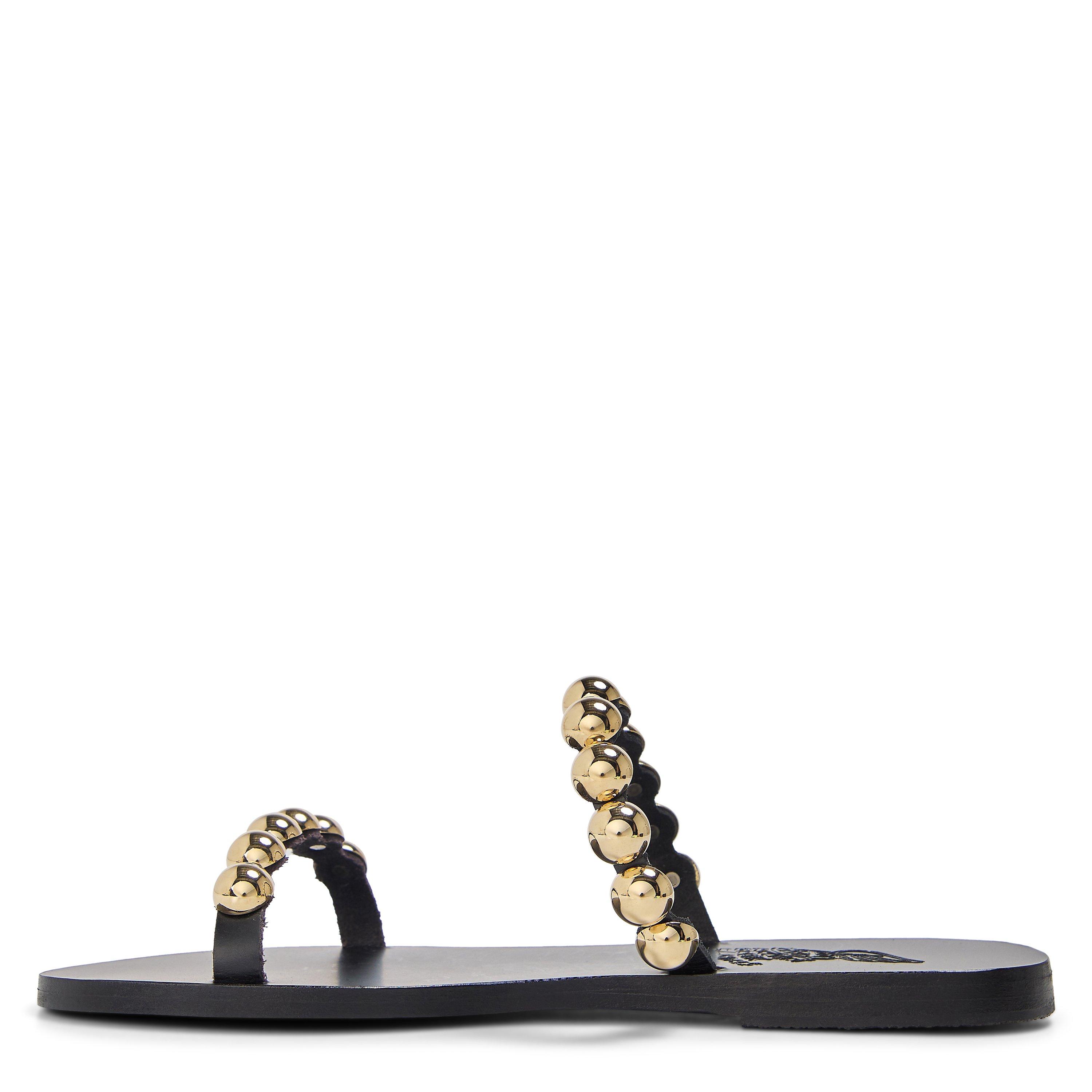 Black - Ancient Greek Sandals - Women's Lambri Flat Sandals - 2