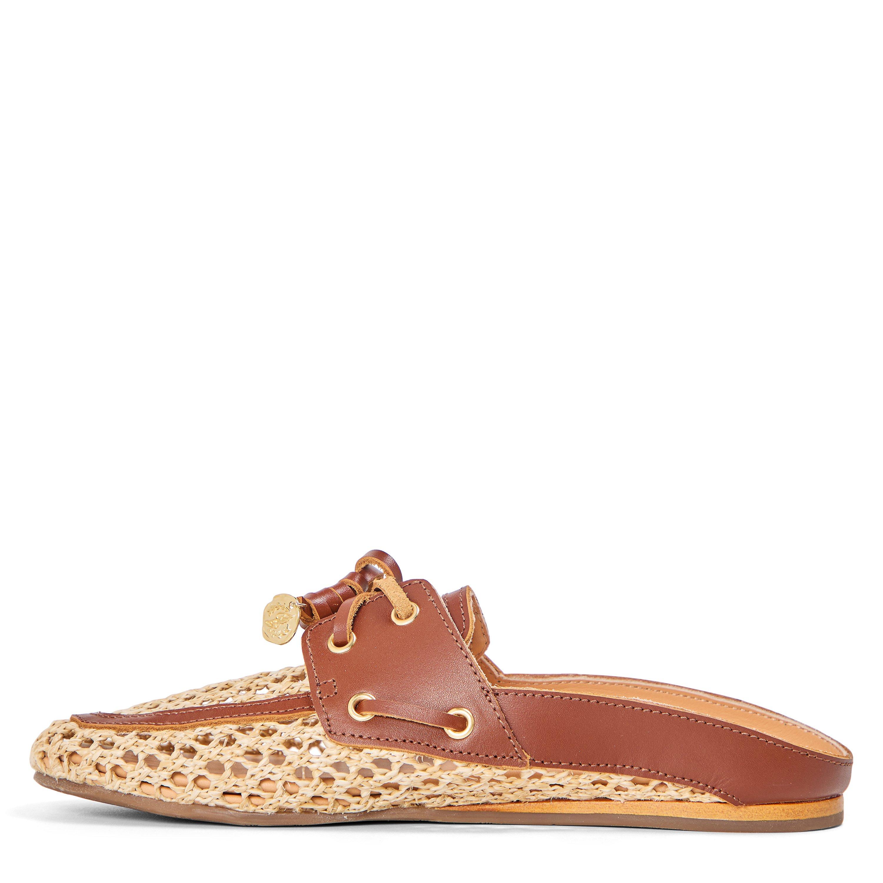 Natural - Ancient Greek Sandals - Women's Naveta Mule Flat Mules - 2