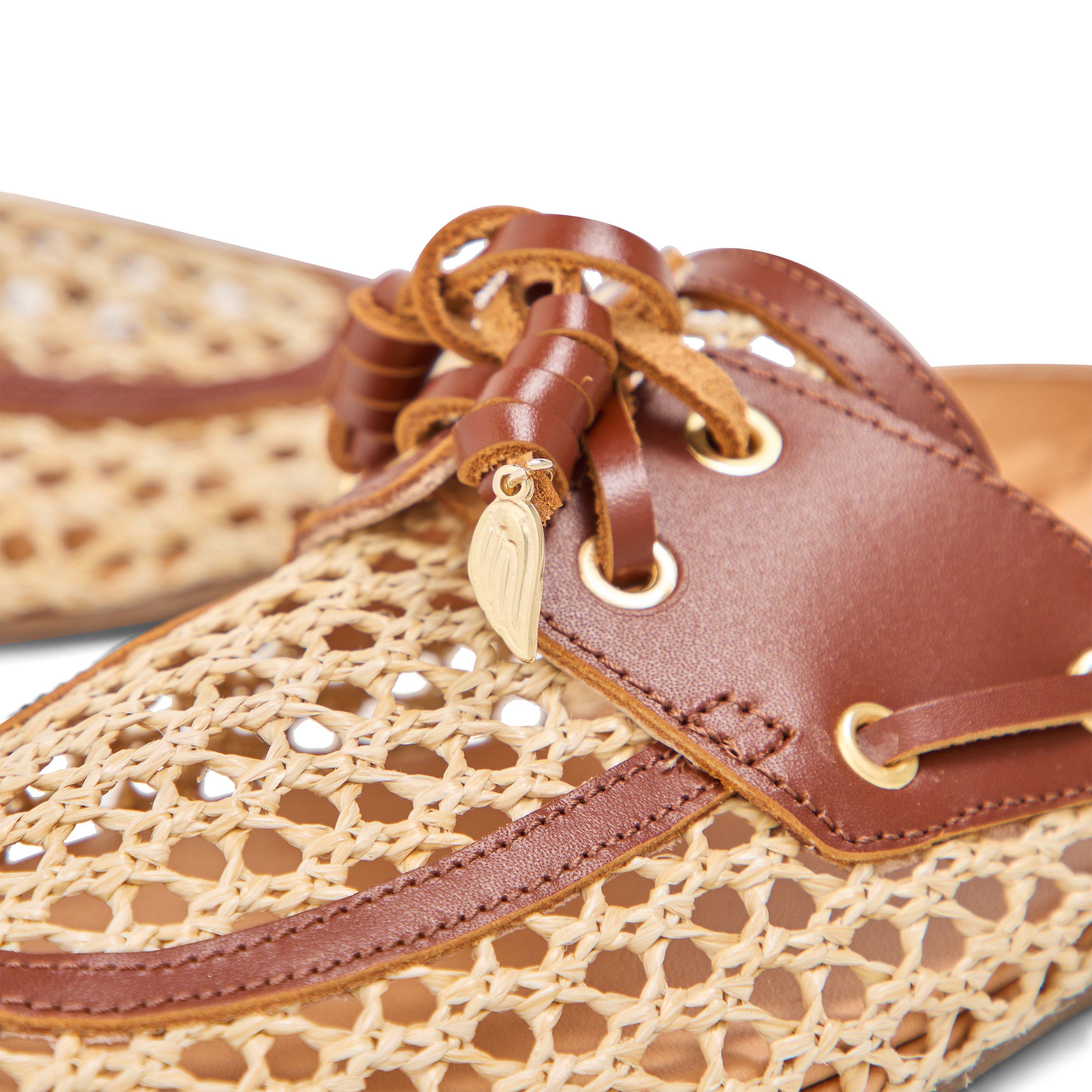 Natural - Ancient Greek Sandals - Women's Naveta Mule Flat Mules - 3