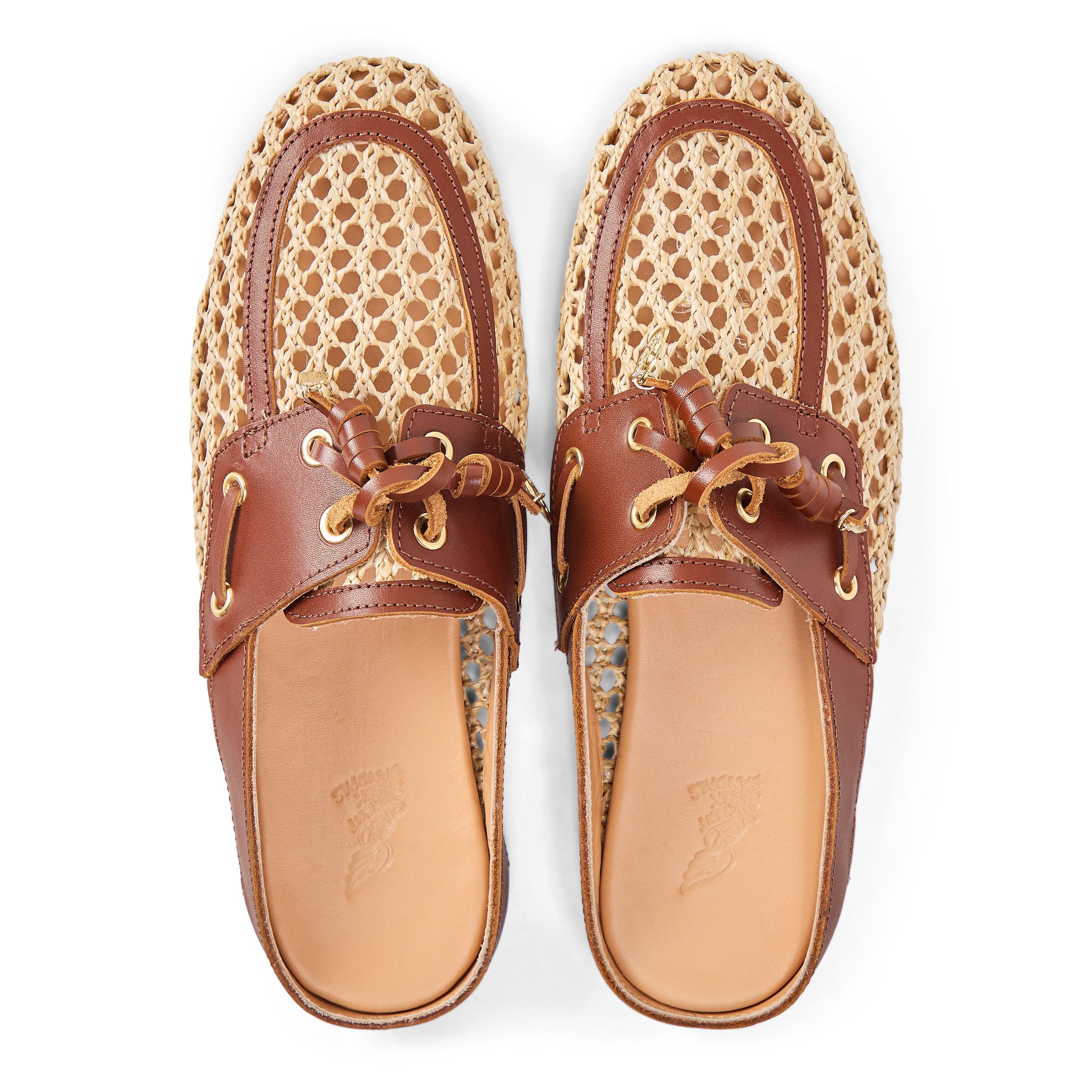 Natural - Ancient Greek Sandals - Women's Naveta Mule Flat Mules - 4