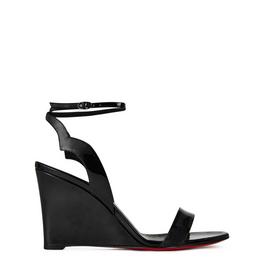 Christian Louboutin Patent 100mm Leather Wedge Sandals