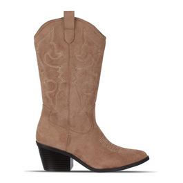 E Going Zip Ld99 ISAWITFIRST Faux Suede Western Boots