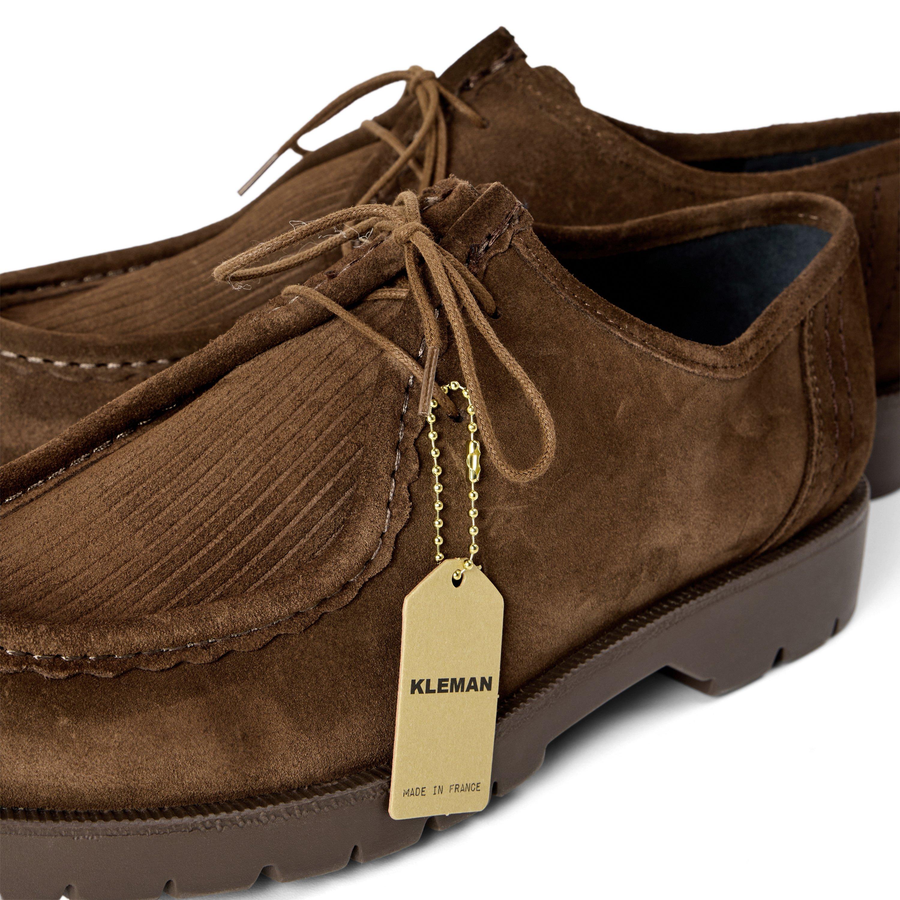 Marron - Kleman - Men's Padrini V Cord Suede Heeled Ankle Boots - 3