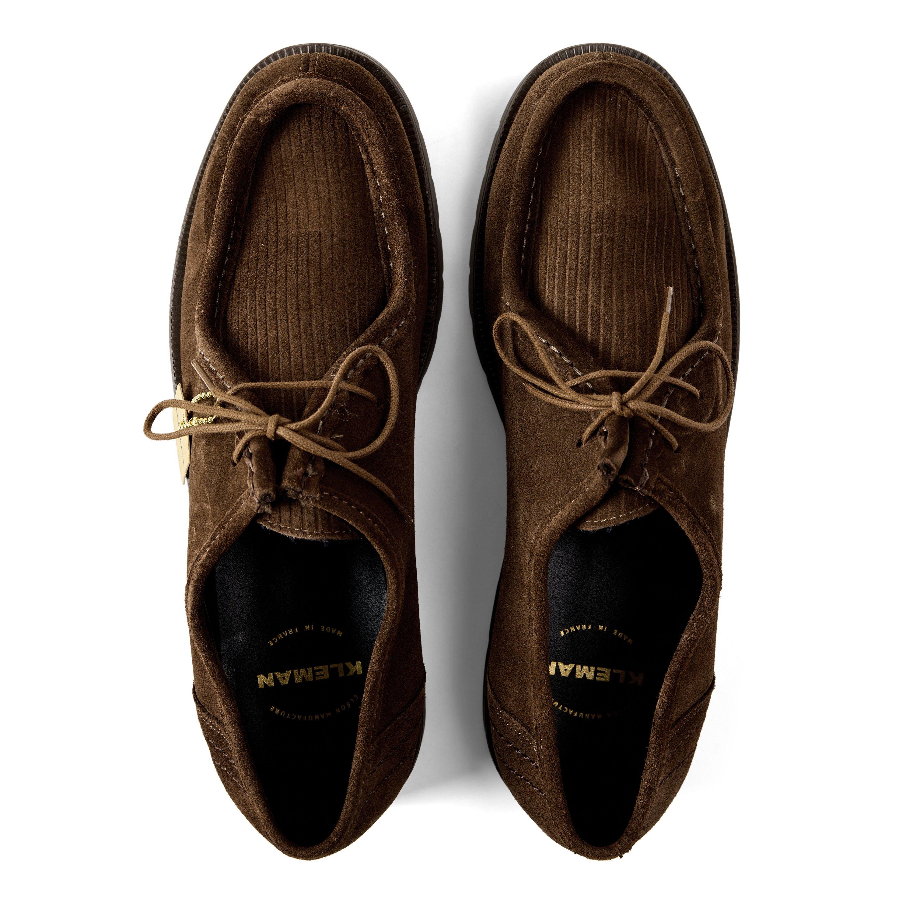 Marron - Kleman - Men's Padrini V Cord Suede Heeled Ankle Boots - 4