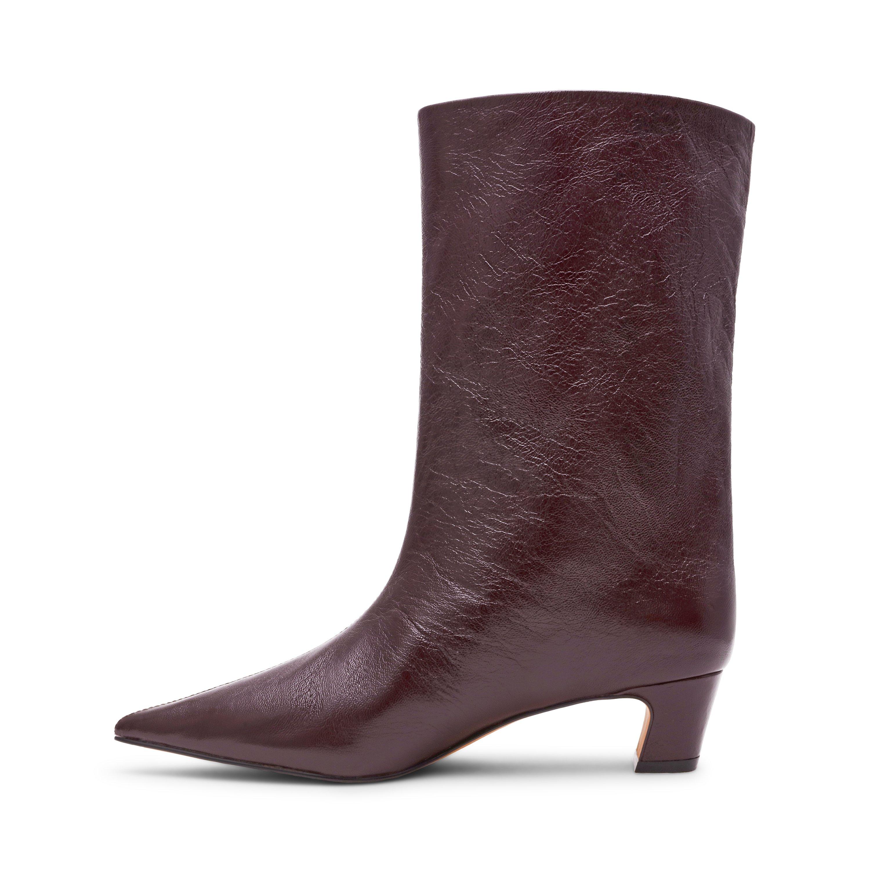 Red Crinkle - Steve Madden - Women's Lytton Stiletto Ankle Boots - 2