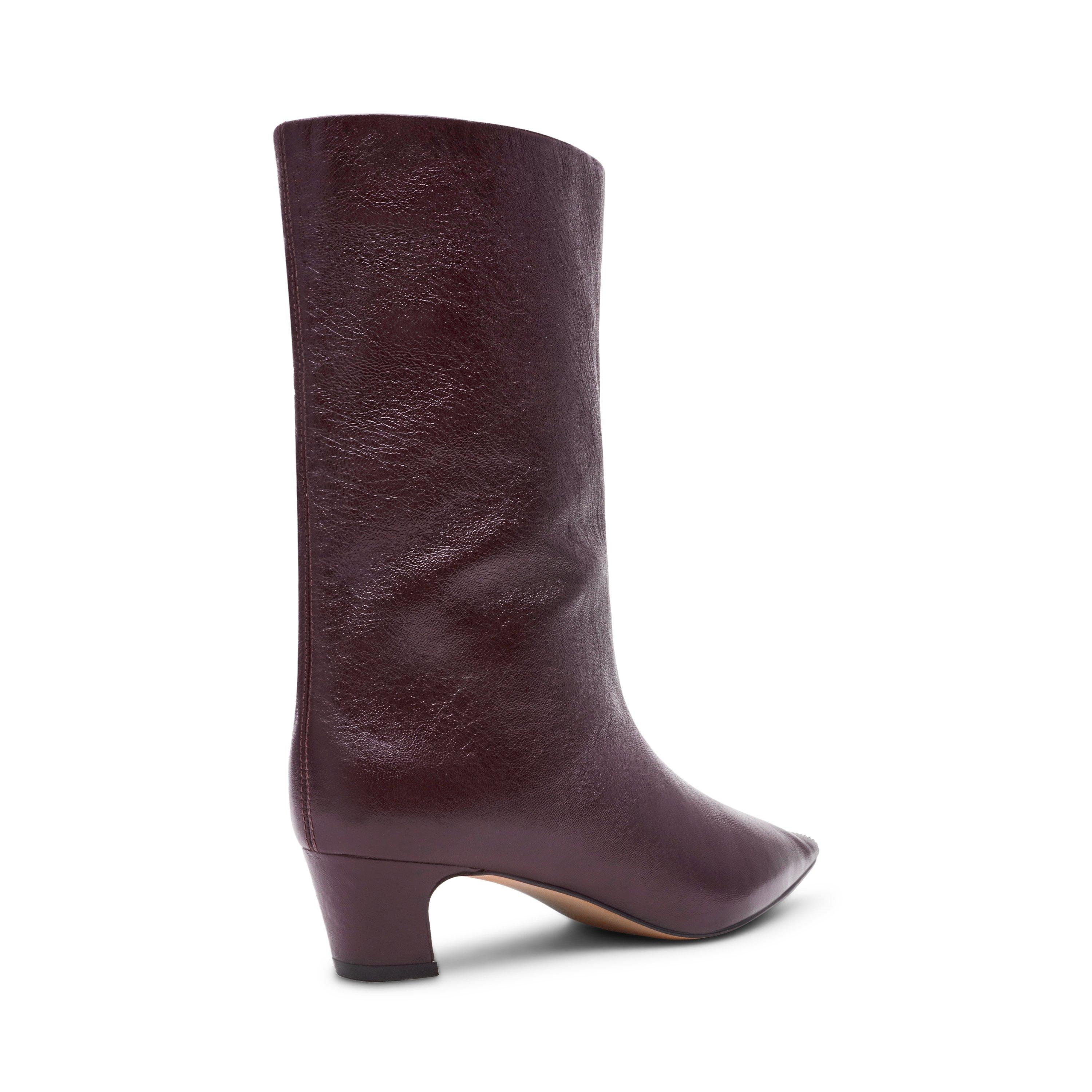 Red Crinkle - Steve Madden - Women's Lytton Stiletto Ankle Boots - 3