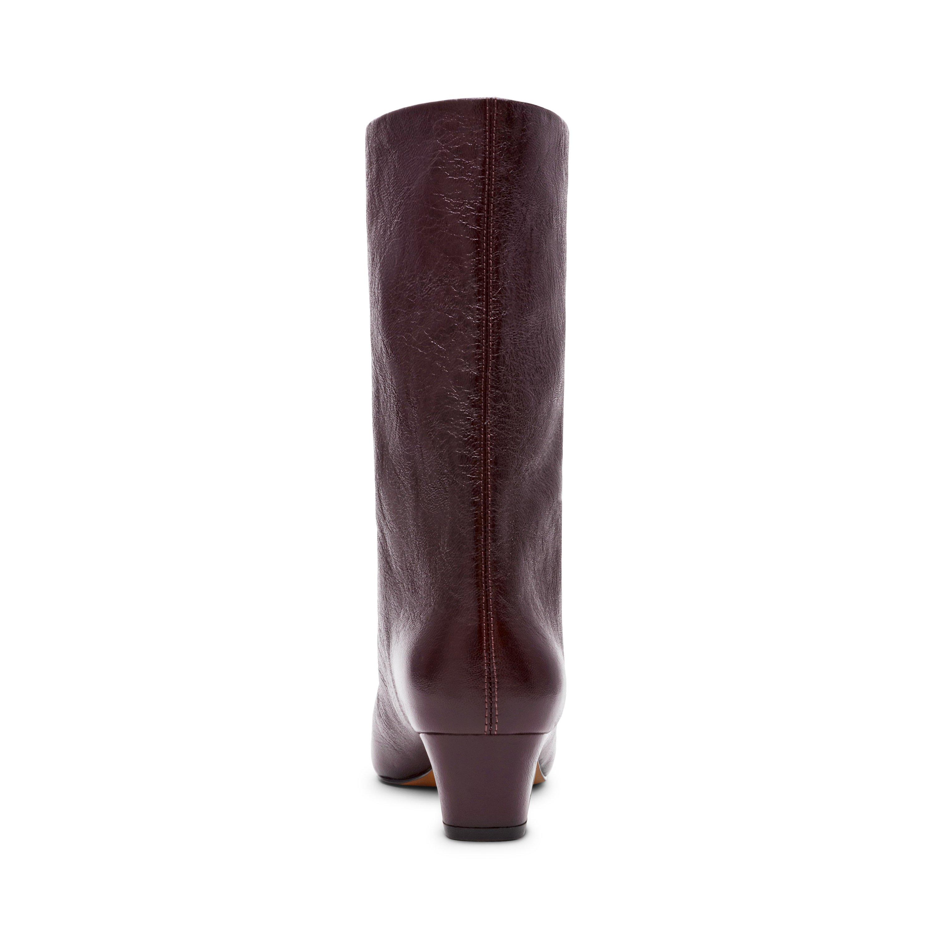 Red Crinkle - Steve Madden - Women's Lytton Stiletto Ankle Boots - 5