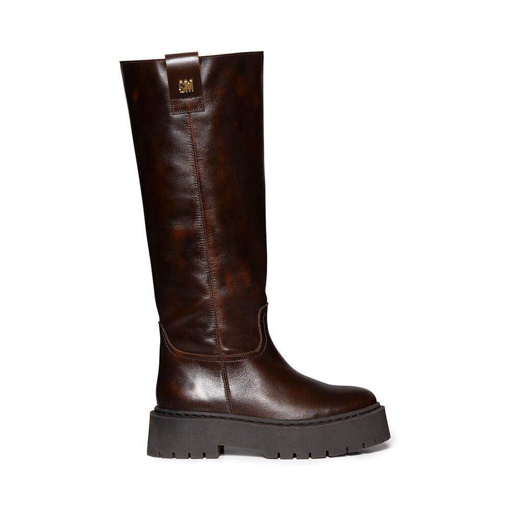 Brown Leather - Steve Madden - Madden Sonar KH Bt Ld64 - 1