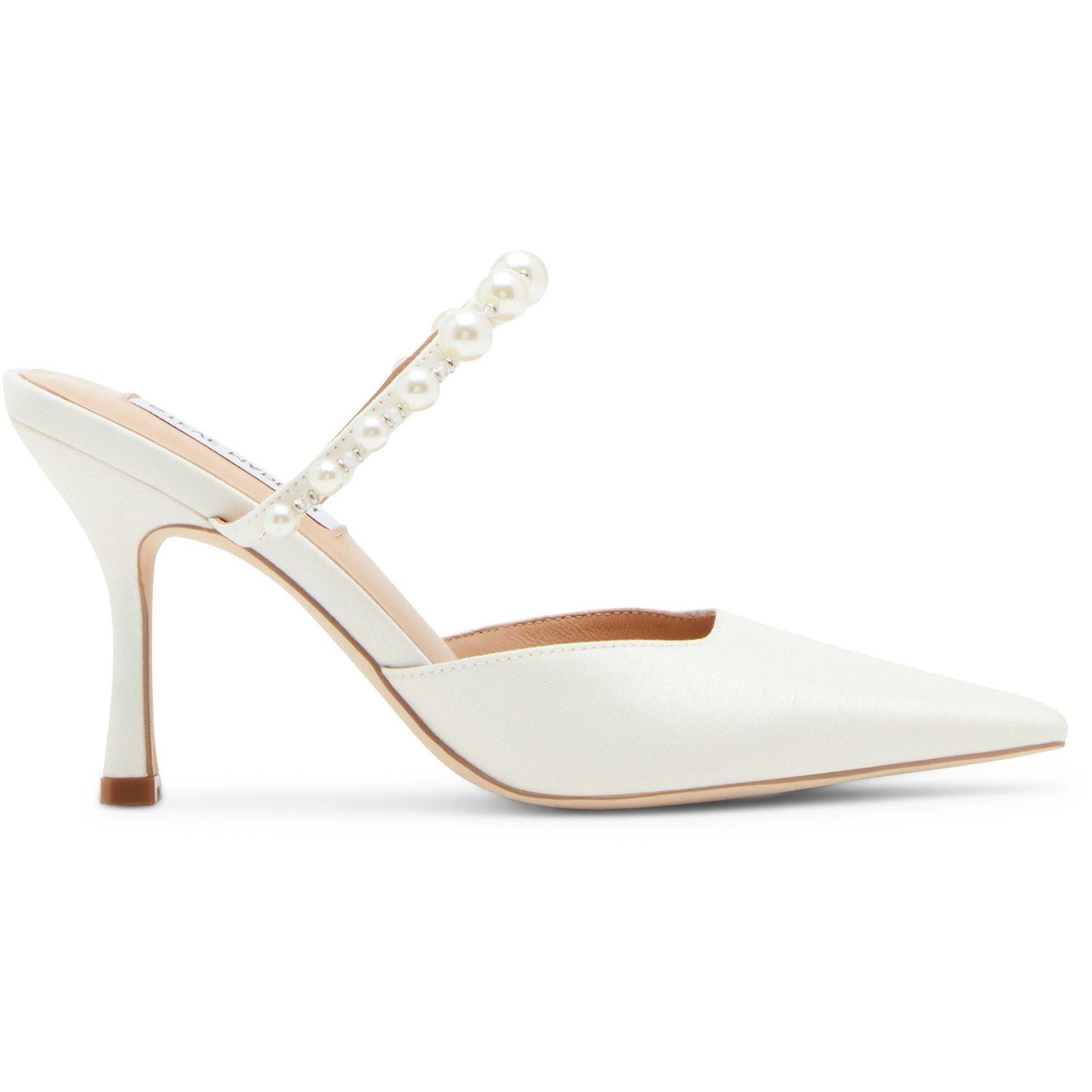 White - Steve Madden - Women's Brecki 95H Heeled Mules - 1