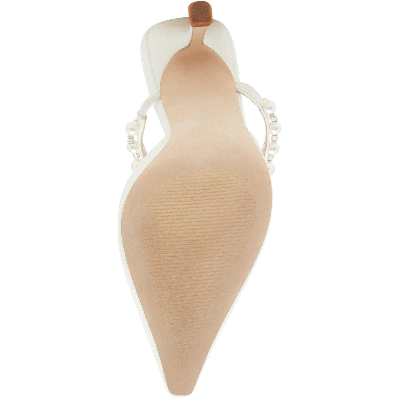 White - Steve Madden - Women's Brecki 95H Heeled Mules - 7
