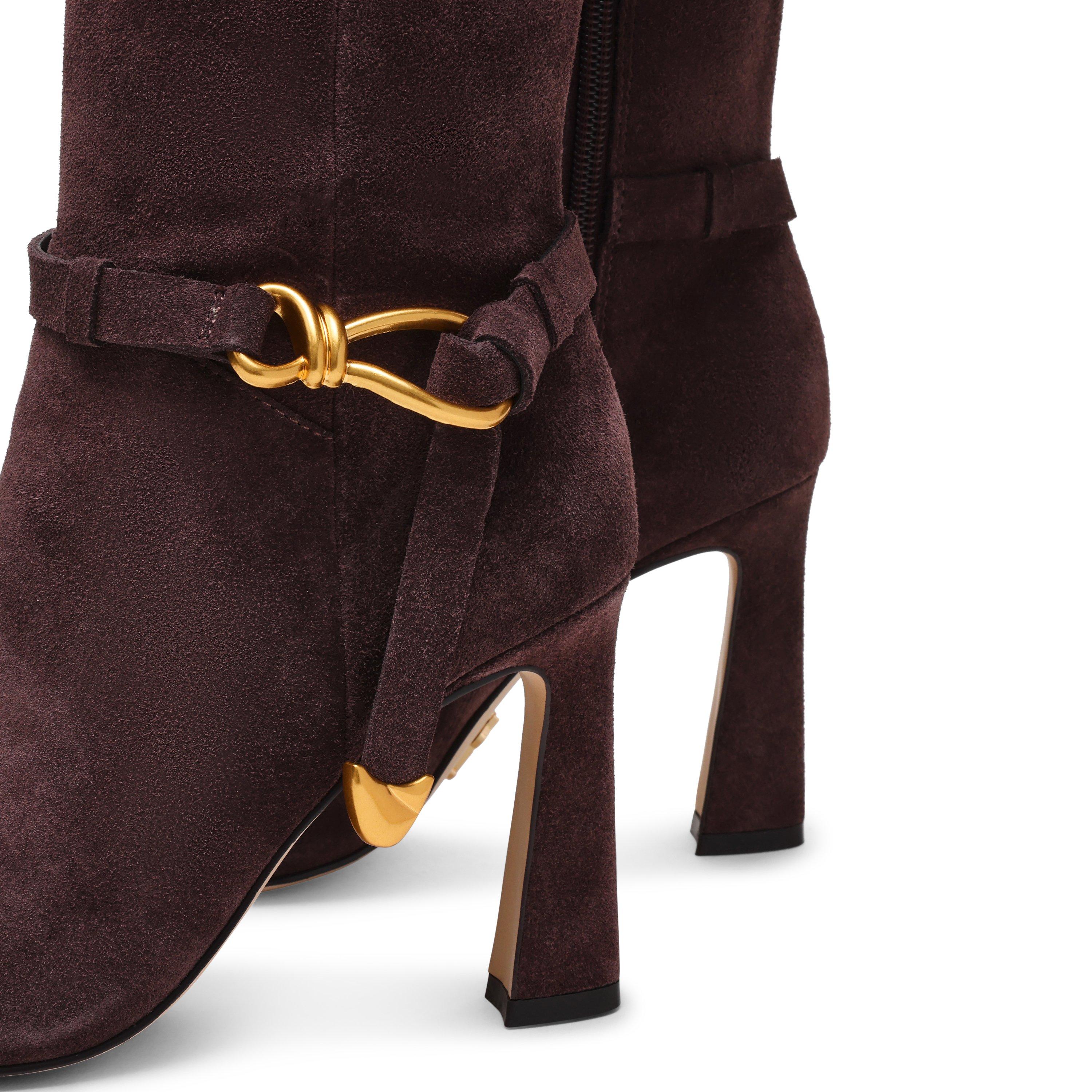 Chocolate Suede - Steve Madden - Women's Sirrens Suede Knee-High Boots - 8