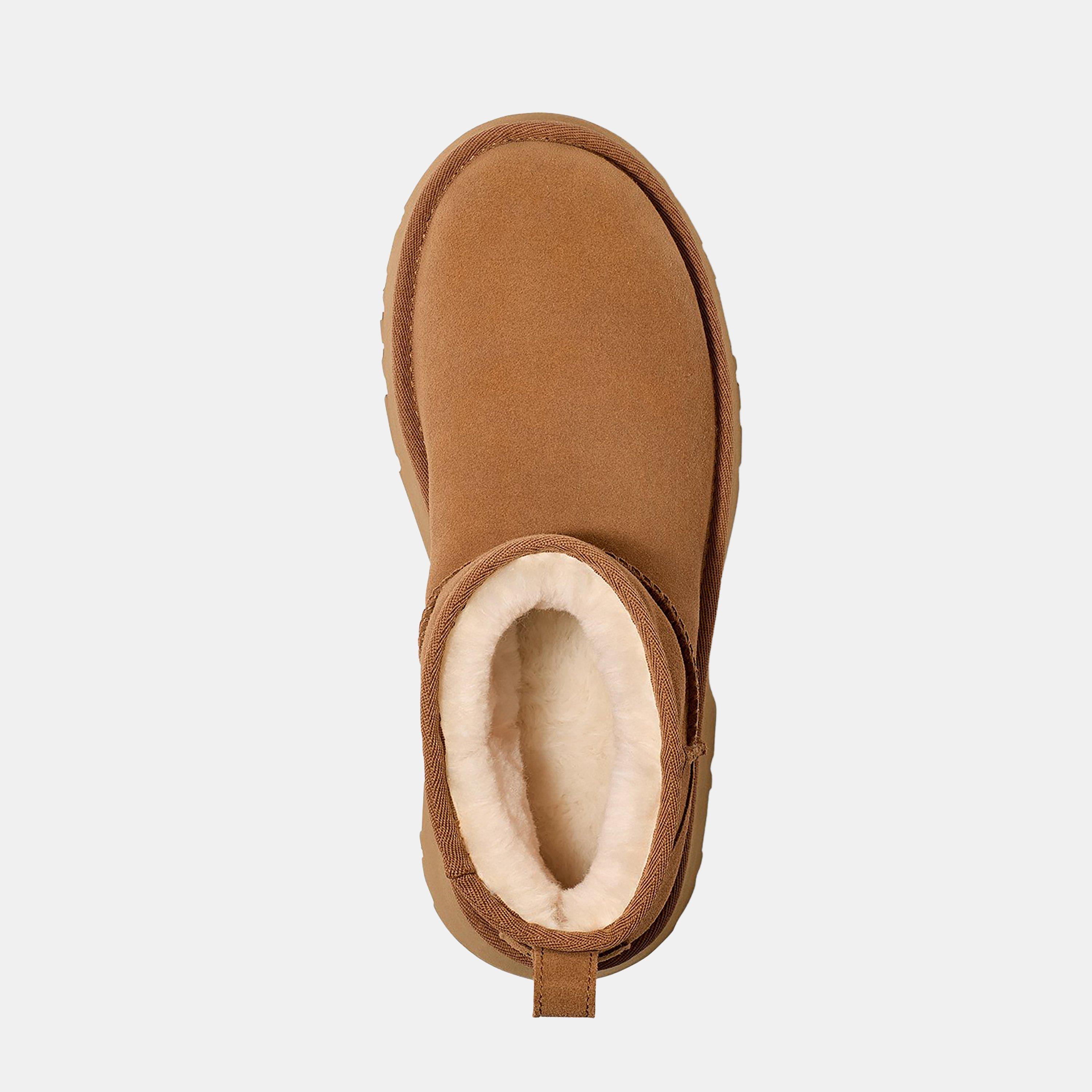 Chestnut - Ugg - Women's Ultra Mini New Heights Snug Boots - 5