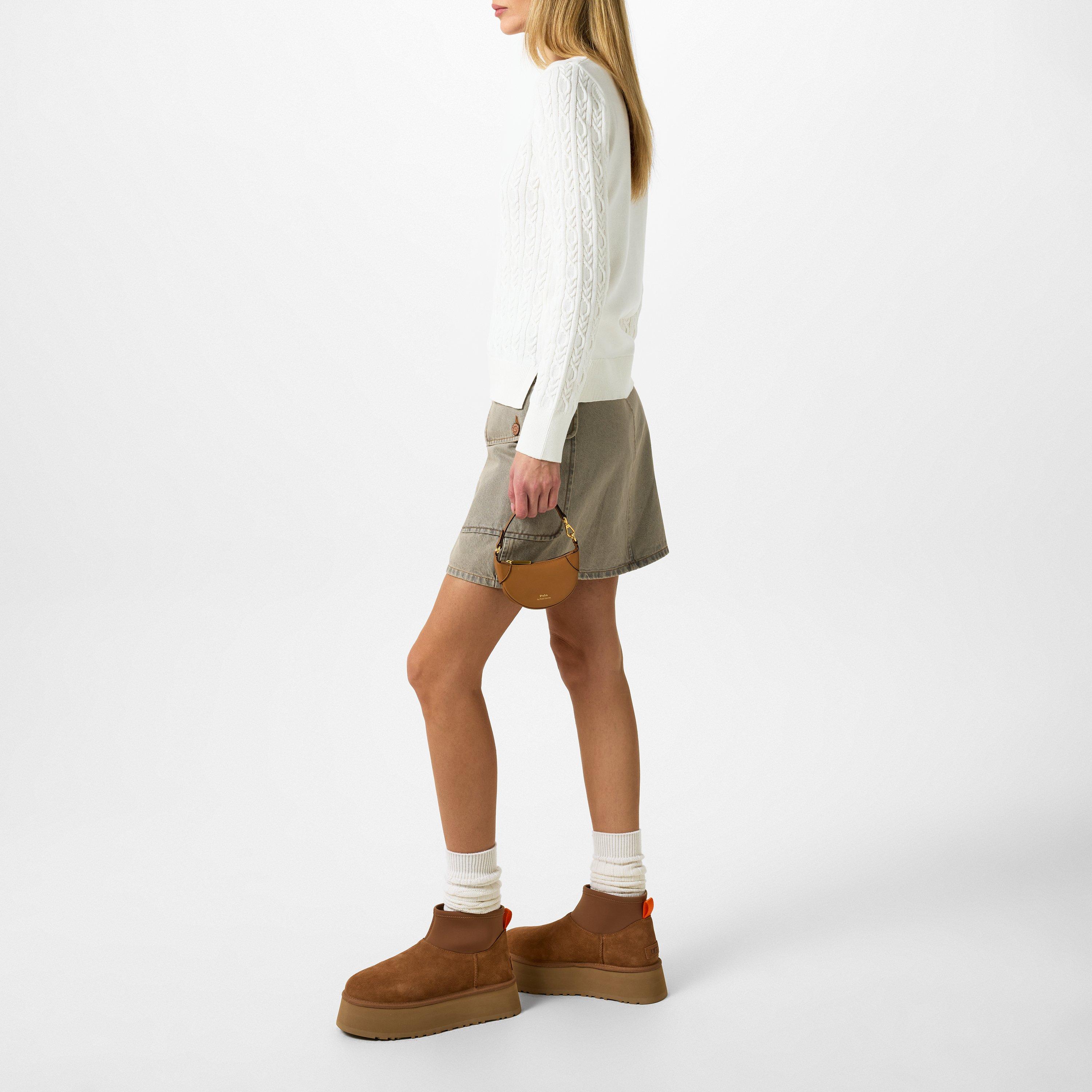 Chestnut - Ugg - Women's Mini Platform Suede Snug Boots - 6