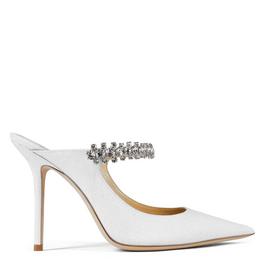 Jimmy Choo Linen Patent Bing Mules