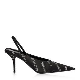 Balenciaga Rhinestone Knife Slingbacks