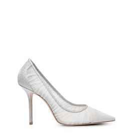 Jimmy Choo Women'S Glitter Mesh Love 100 Heels
