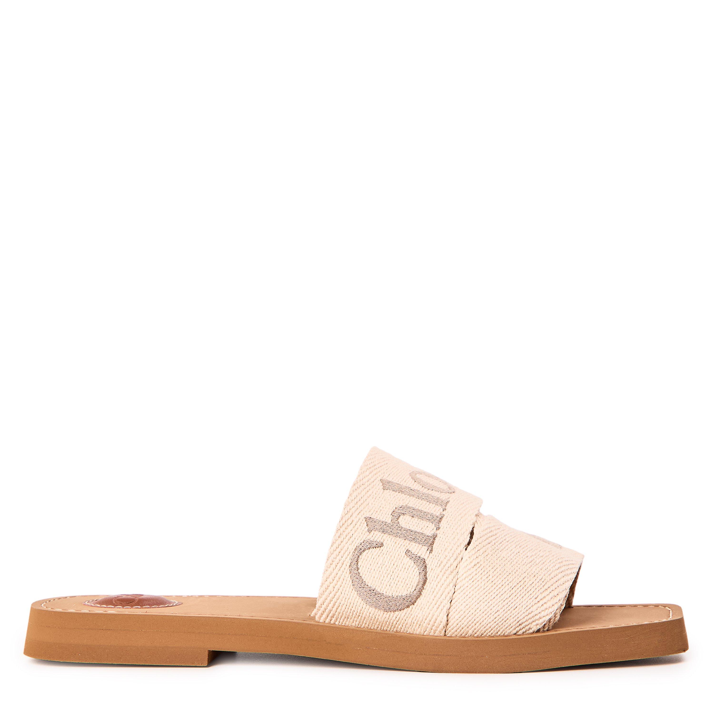 Chloe Woody Flat Mule - Blushy Beige - Size 4 (37)