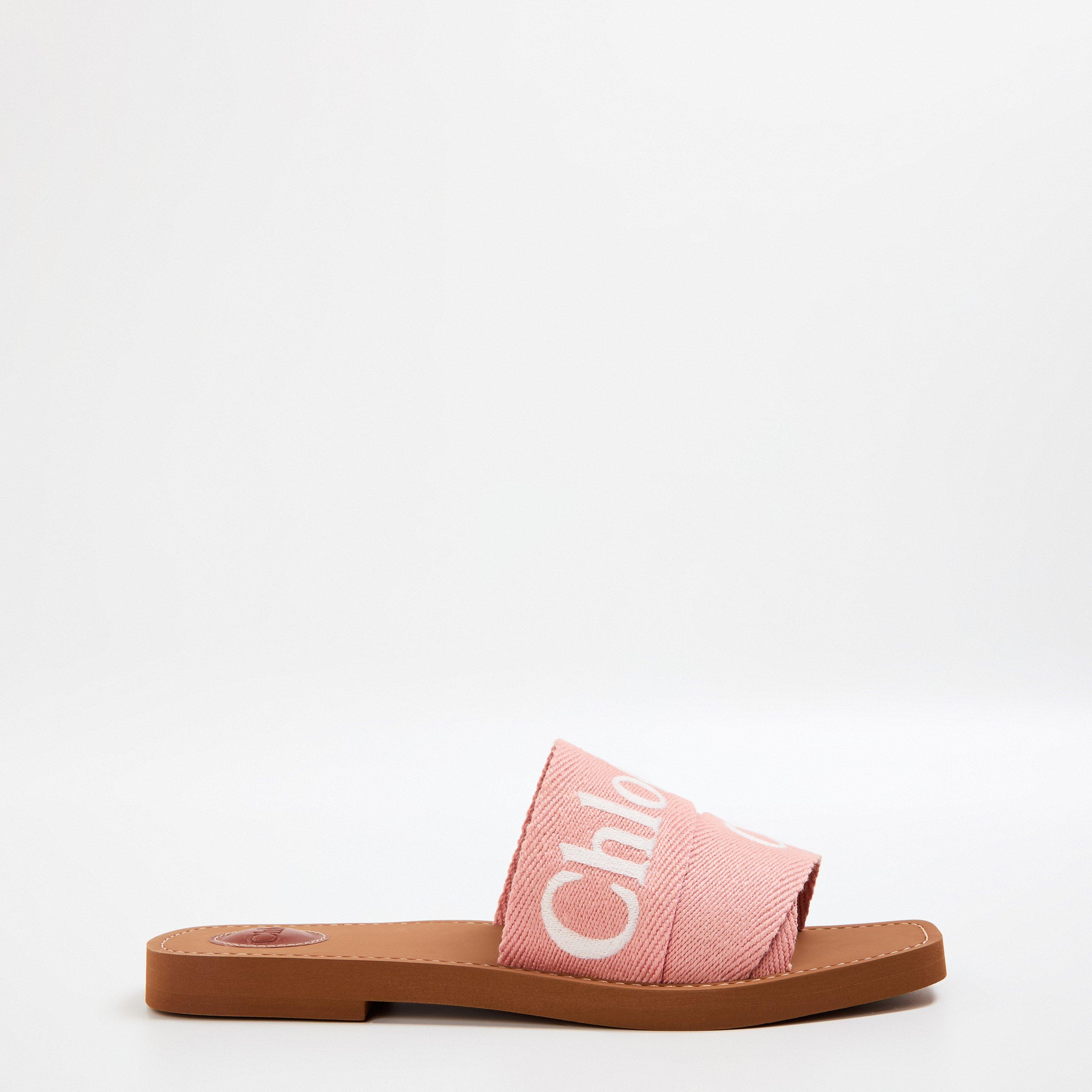 CHLOE Buckled leather sandals girl pink - | Kids around