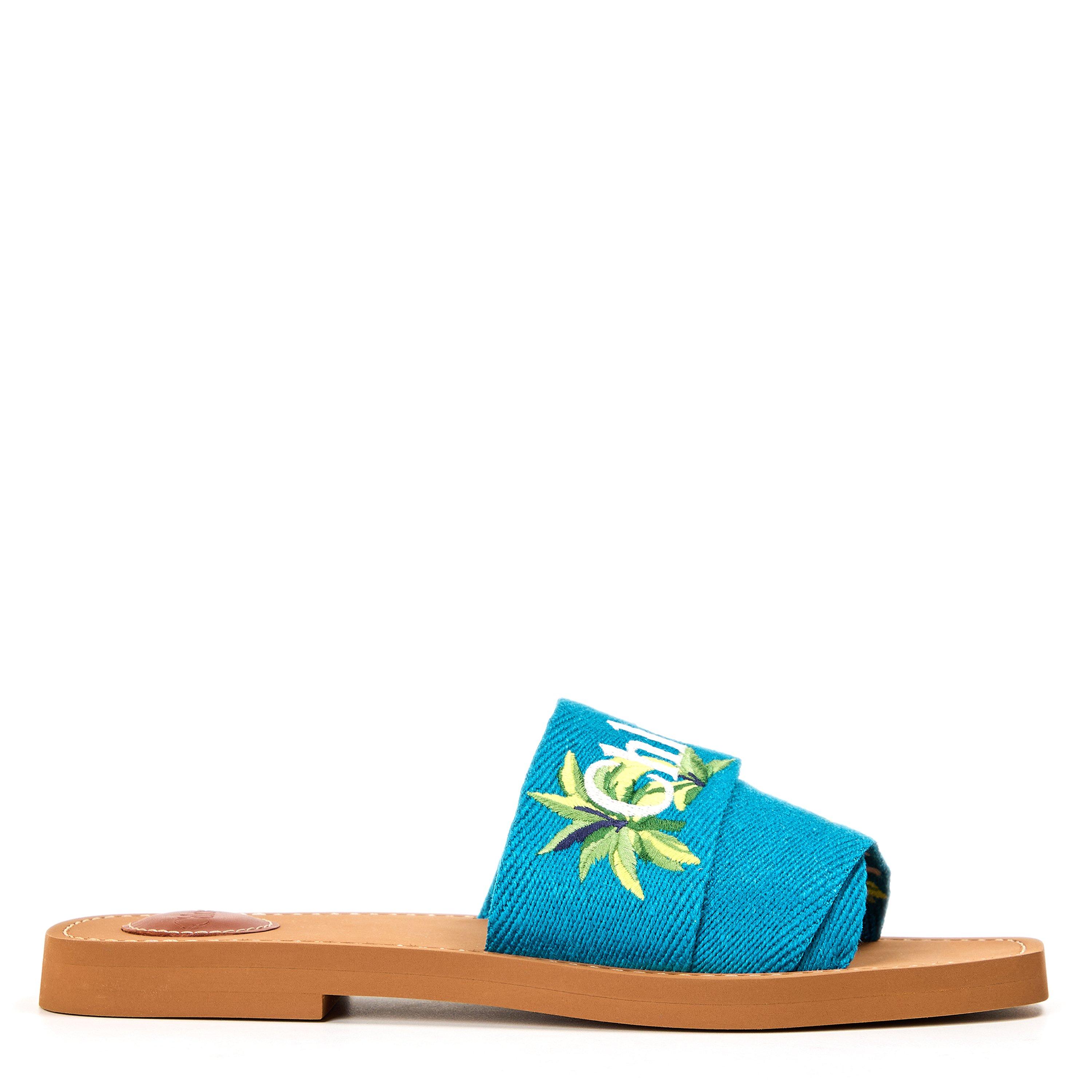Chloe Woody Flat Mule - Palm Tree - Size 4 (37)
