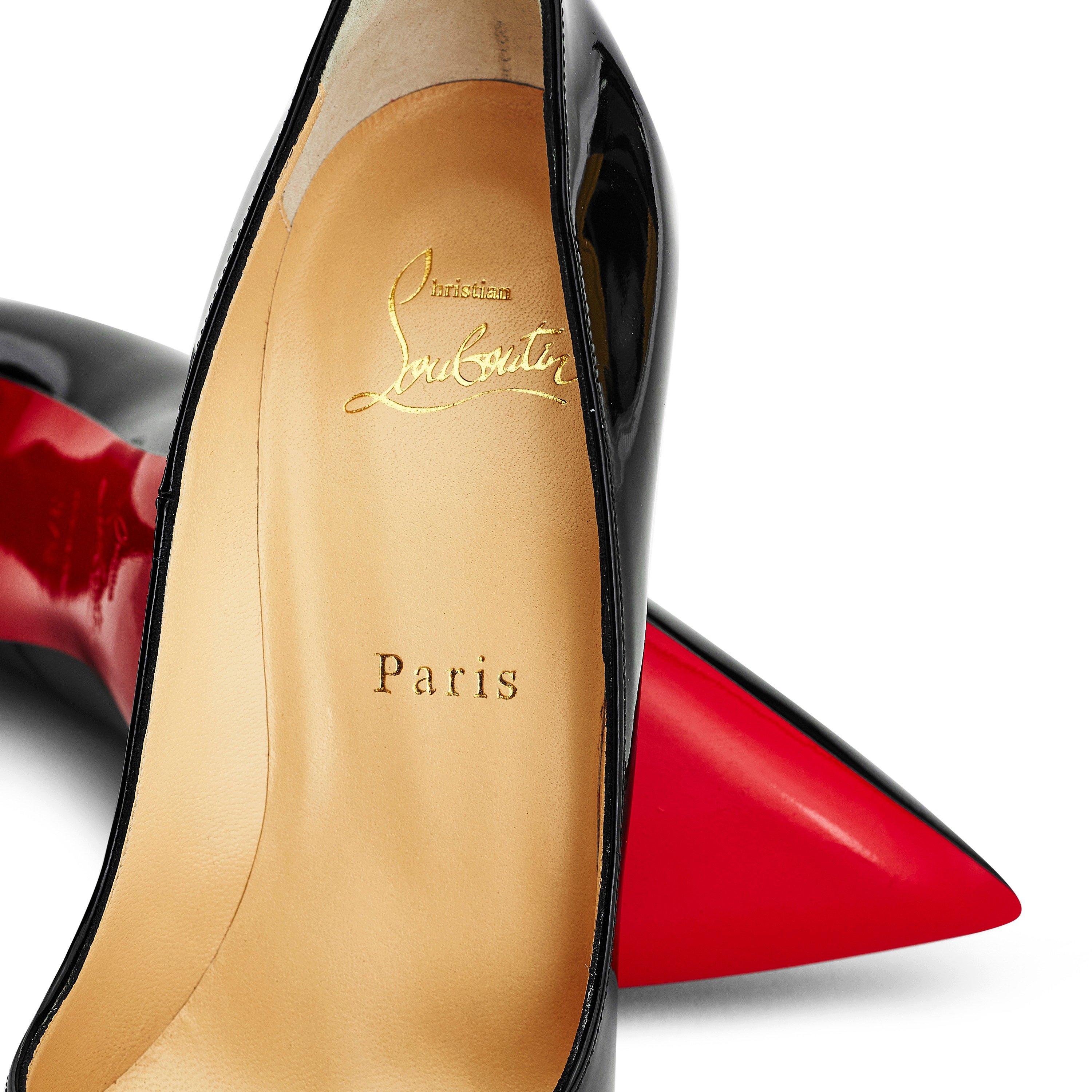Black BK01 - Christian Louboutin - Women's Leather So Kate Heeled Pumps, 120mm - 4